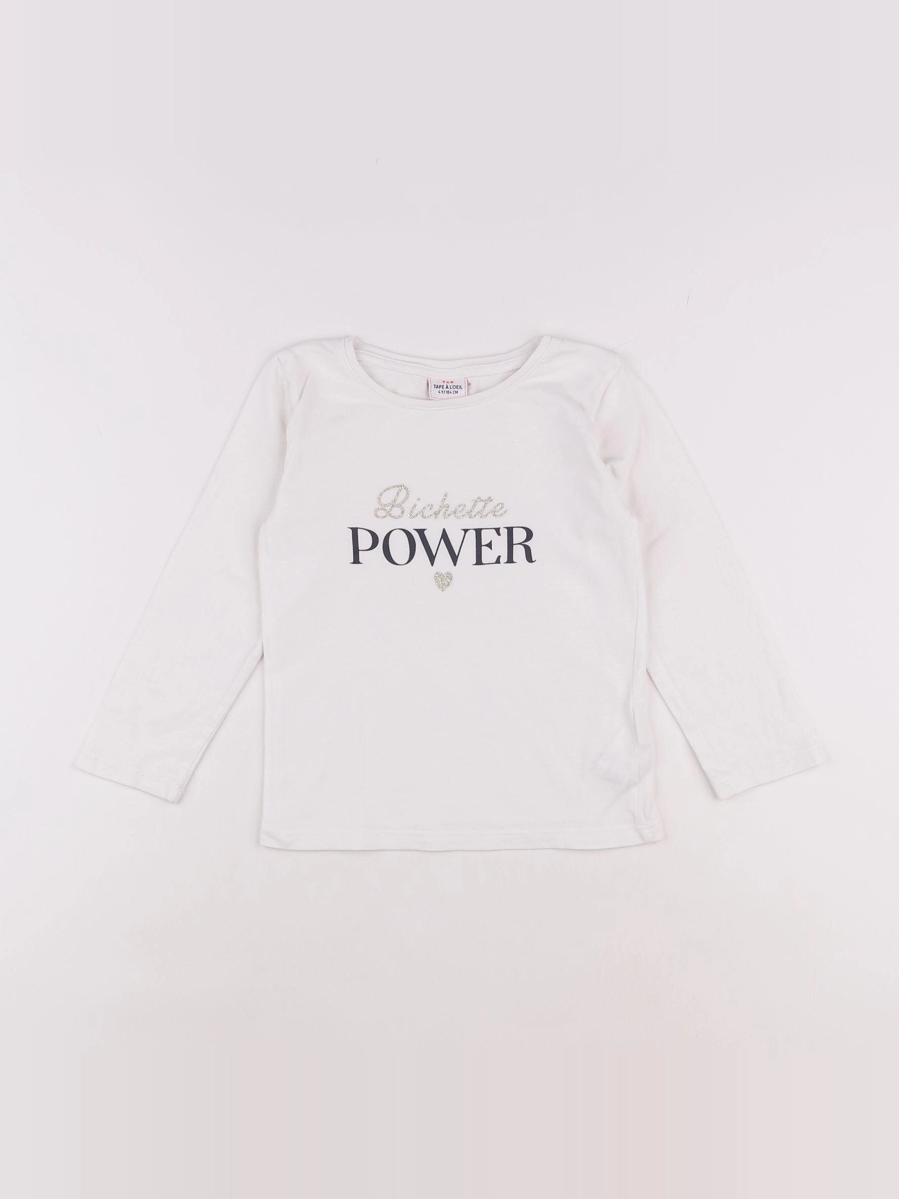 Tape à l'oeil - tee-shirt blanc - 4 ans