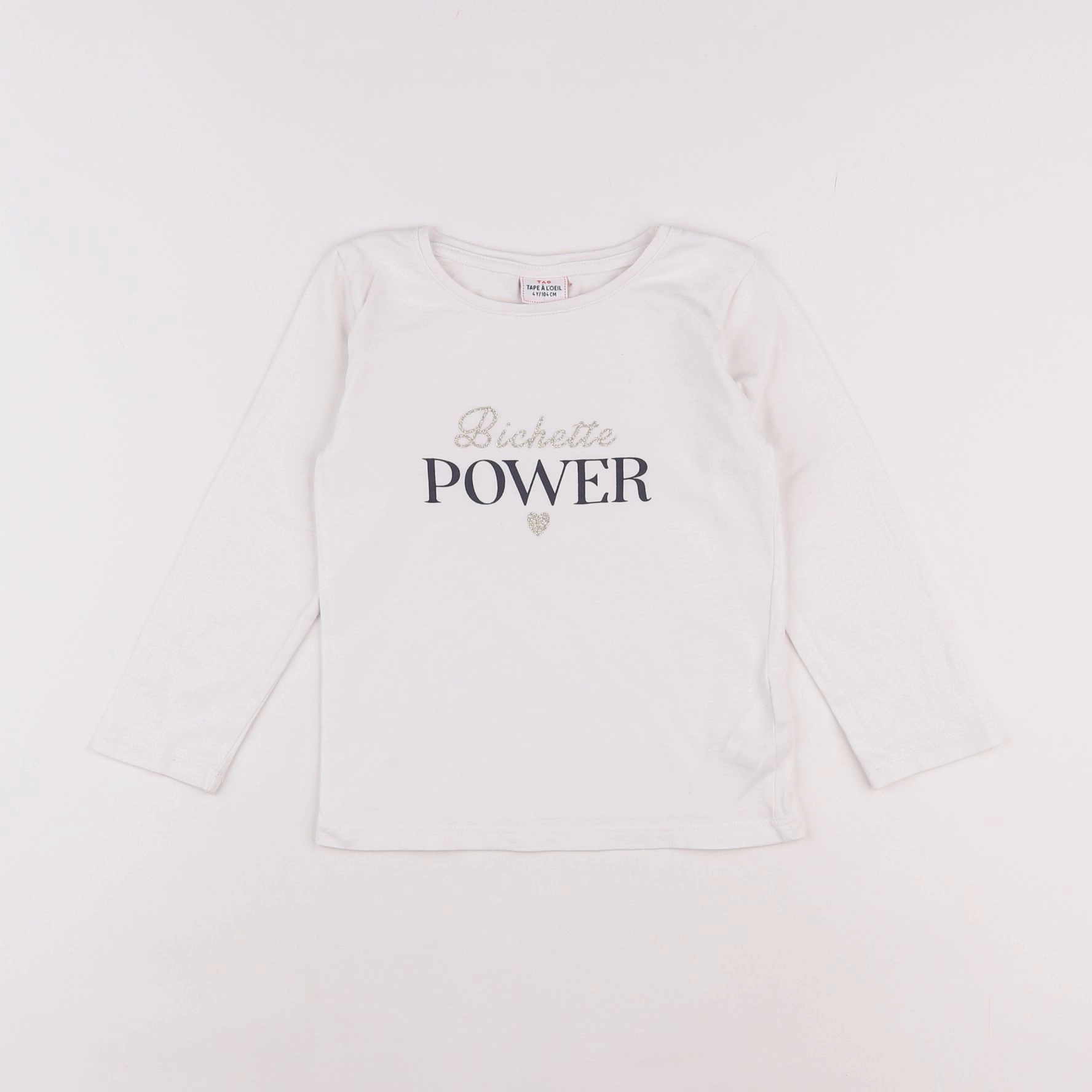 Tape à l'oeil - tee-shirt blanc - 4 ans