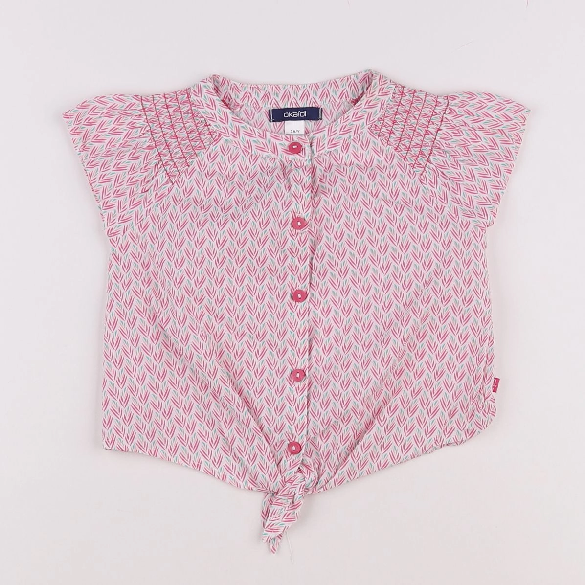 Okaidi - blouse rose - 3 ans