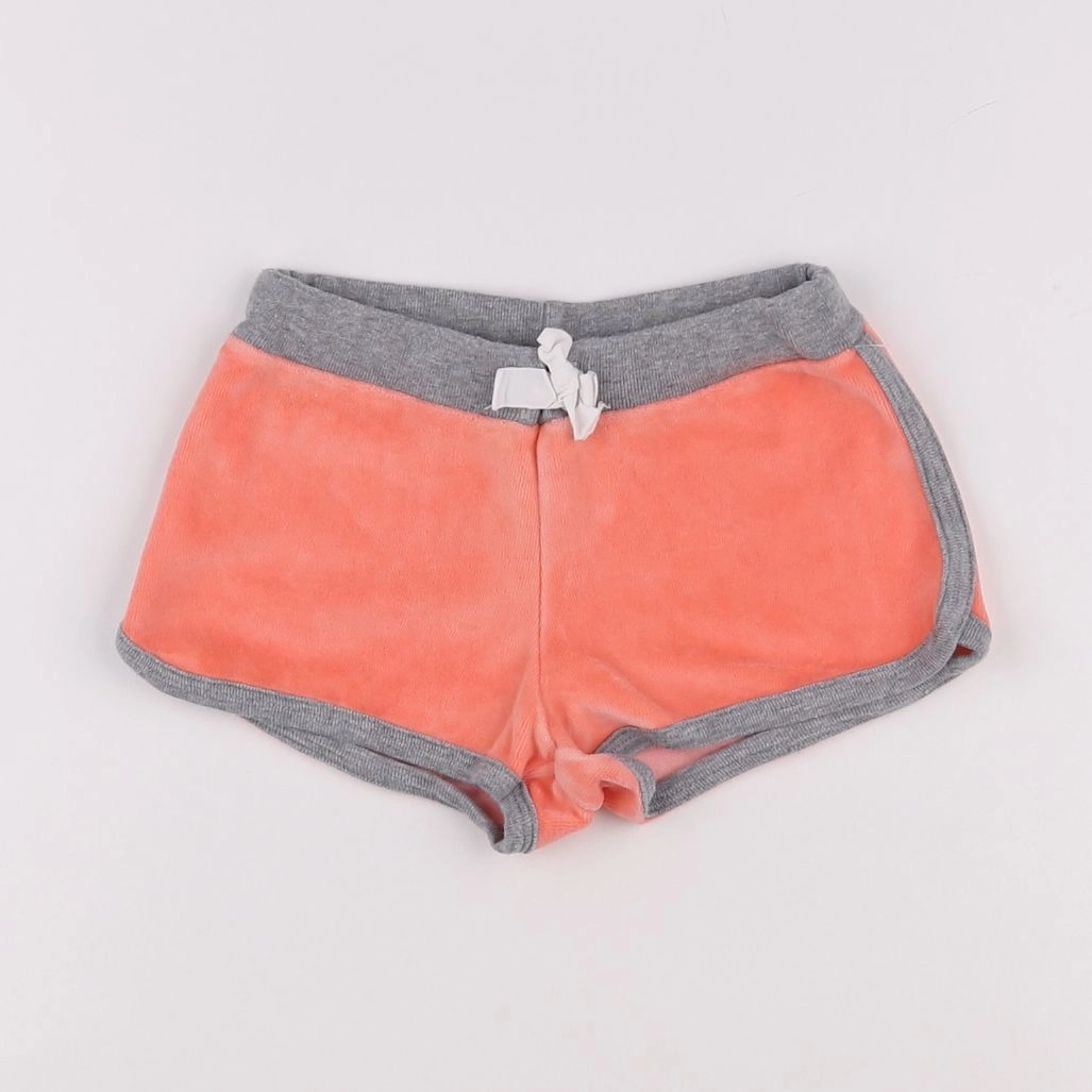 Petit Bateau - short gris, rose - 4 ans