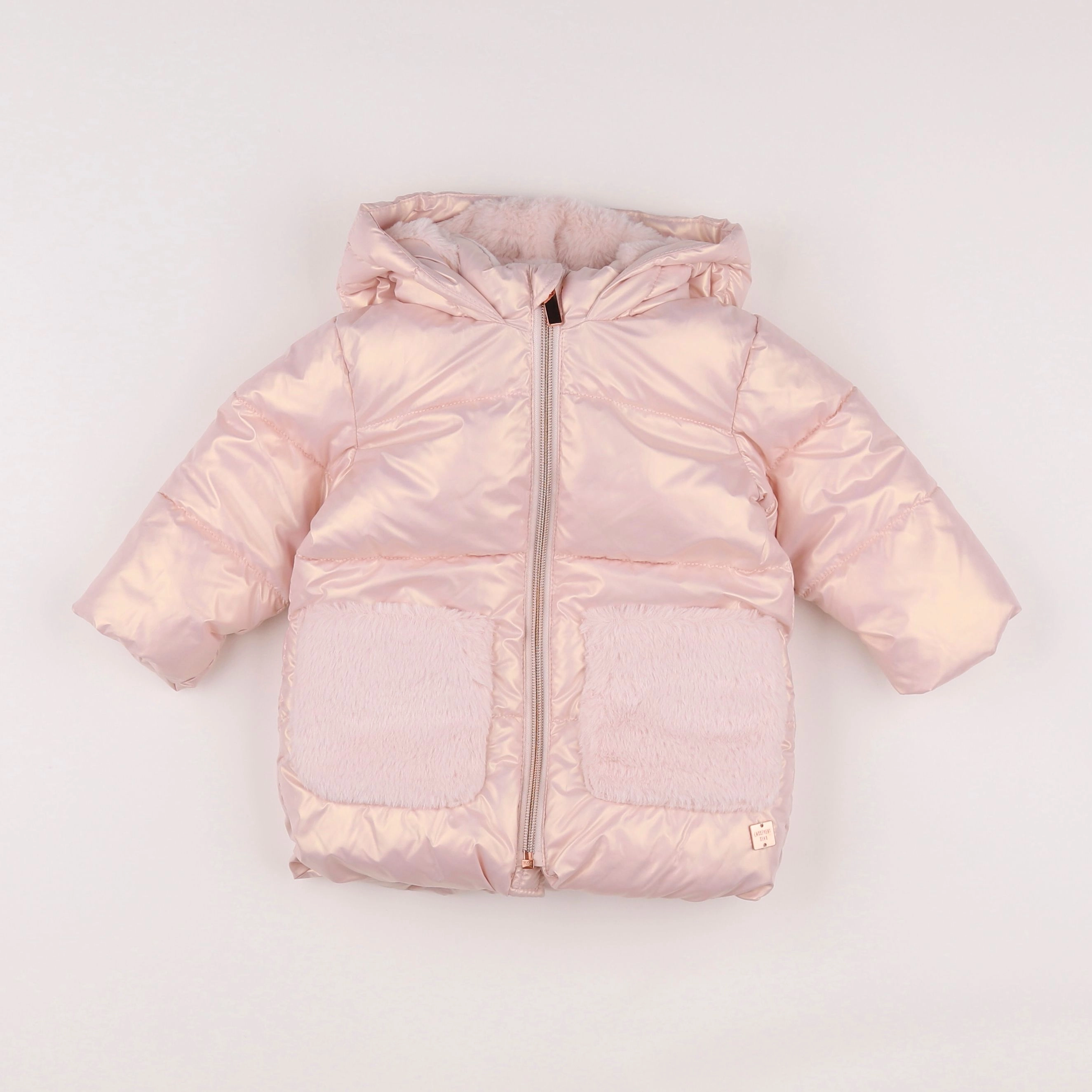 Carrément Beau - parka rose - 6 mois