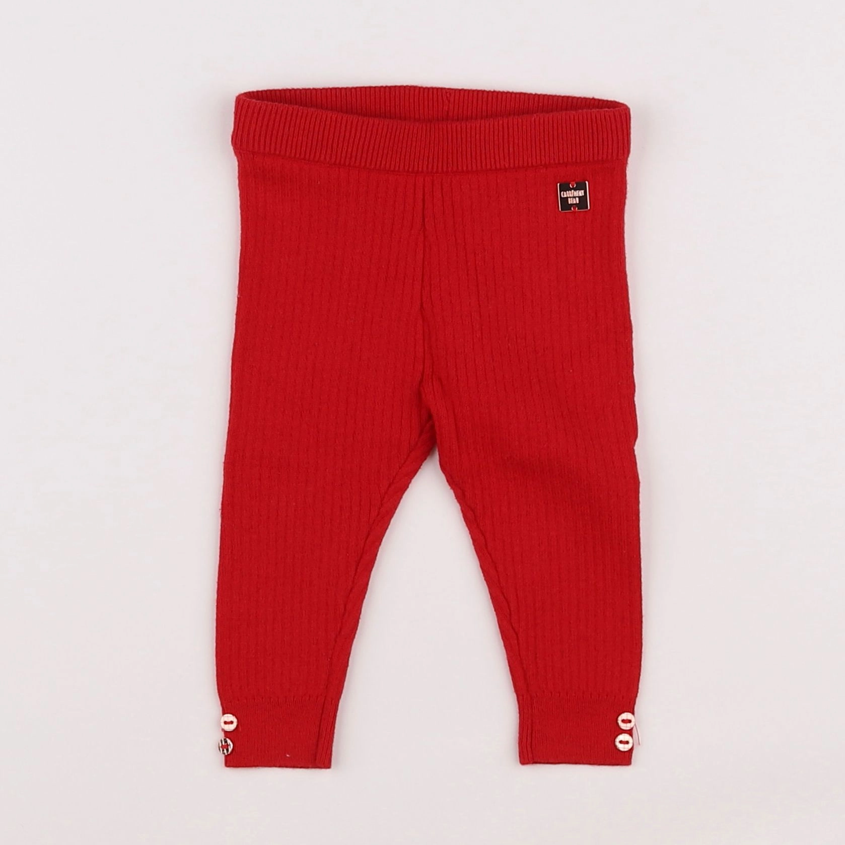 Carrément Beau - legging rouge - 6 mois