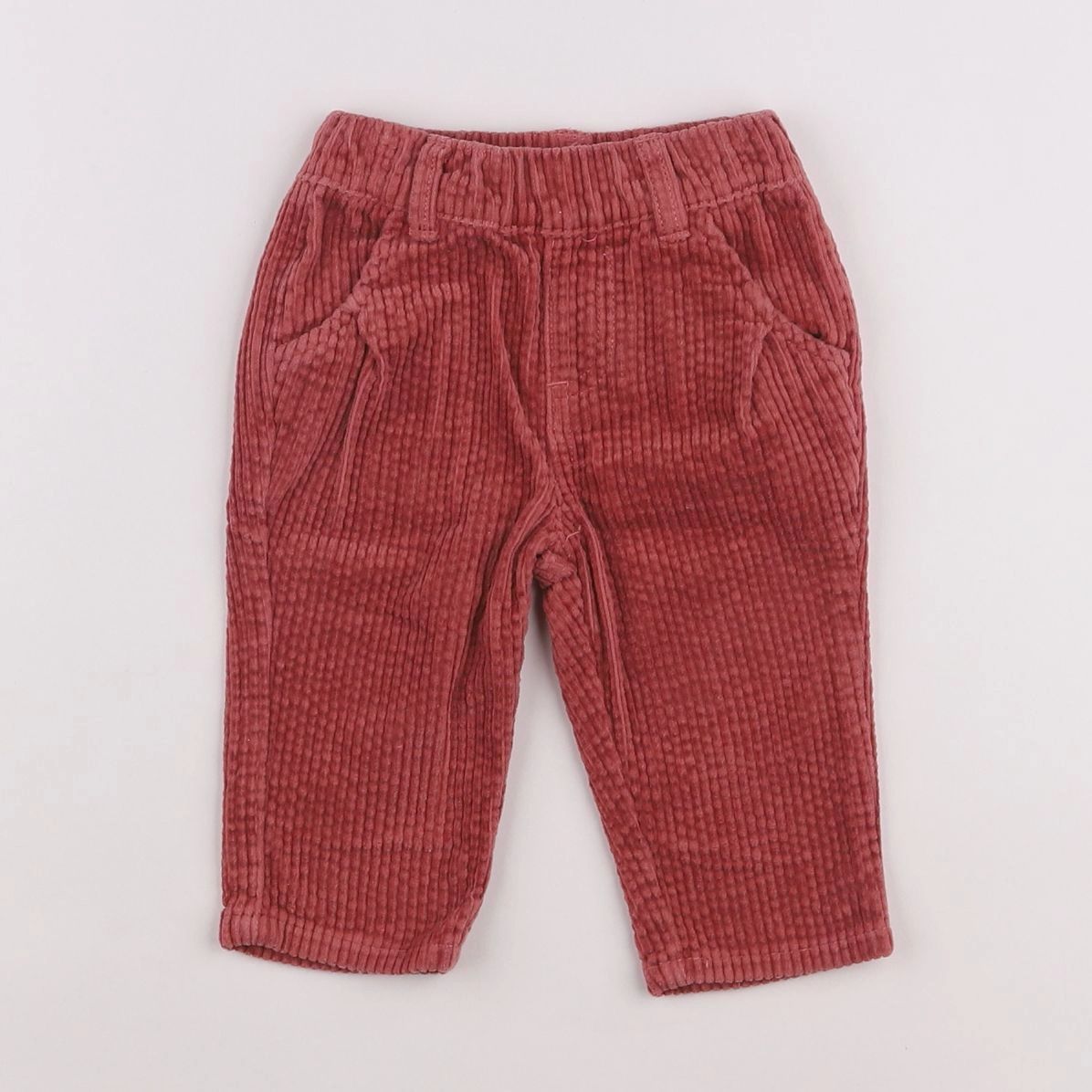 Boutchou - pantalon rose, rouge - 6 mois