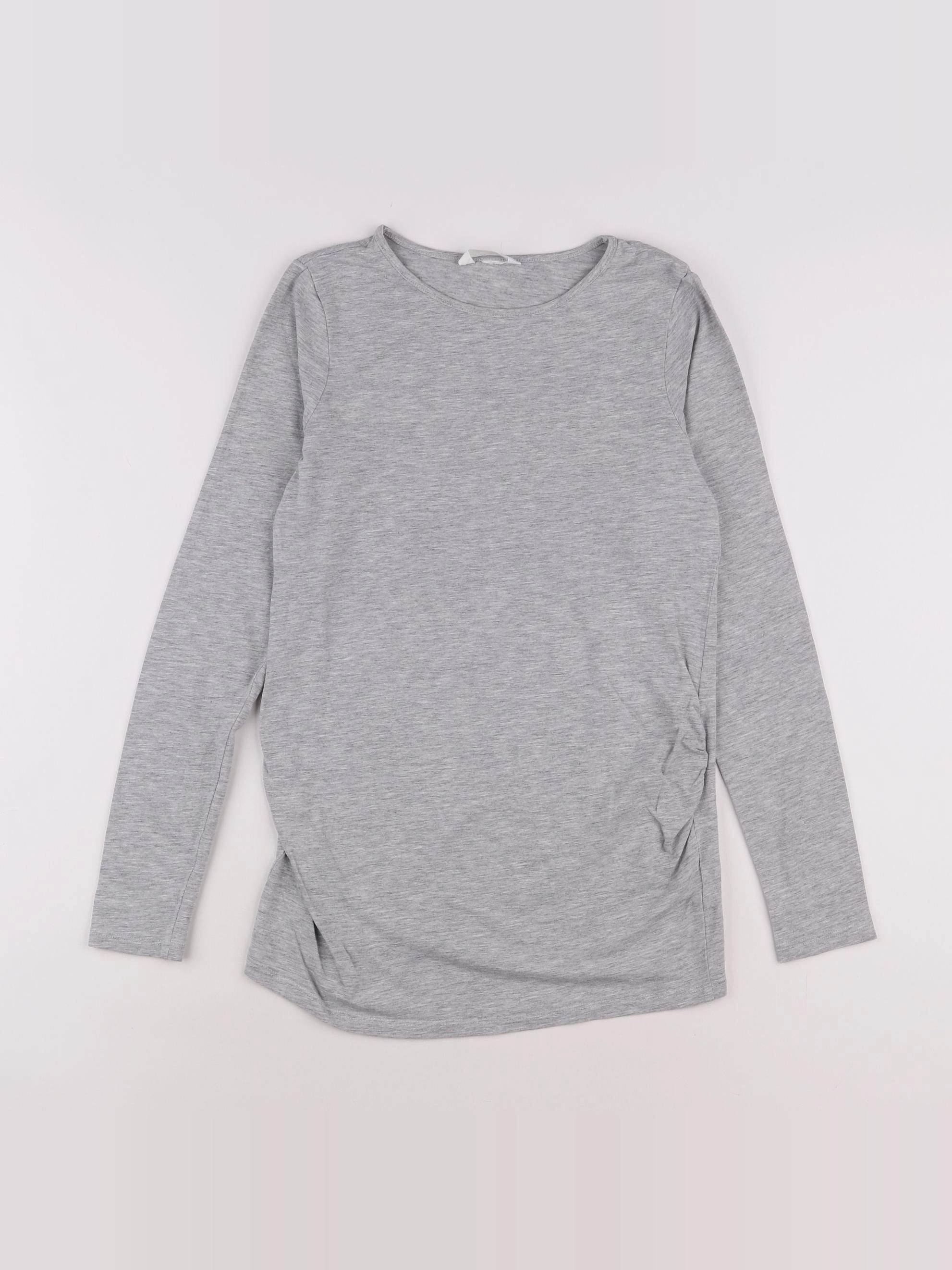 H&M - tee-shirt grossesse gris - 36