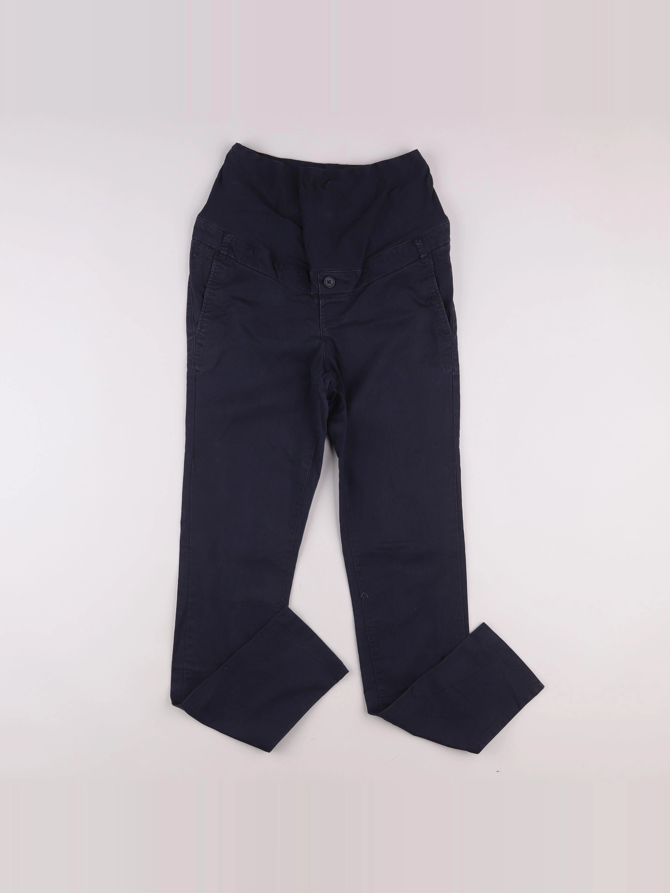 H&M - pantalon grossesse bleu - 36