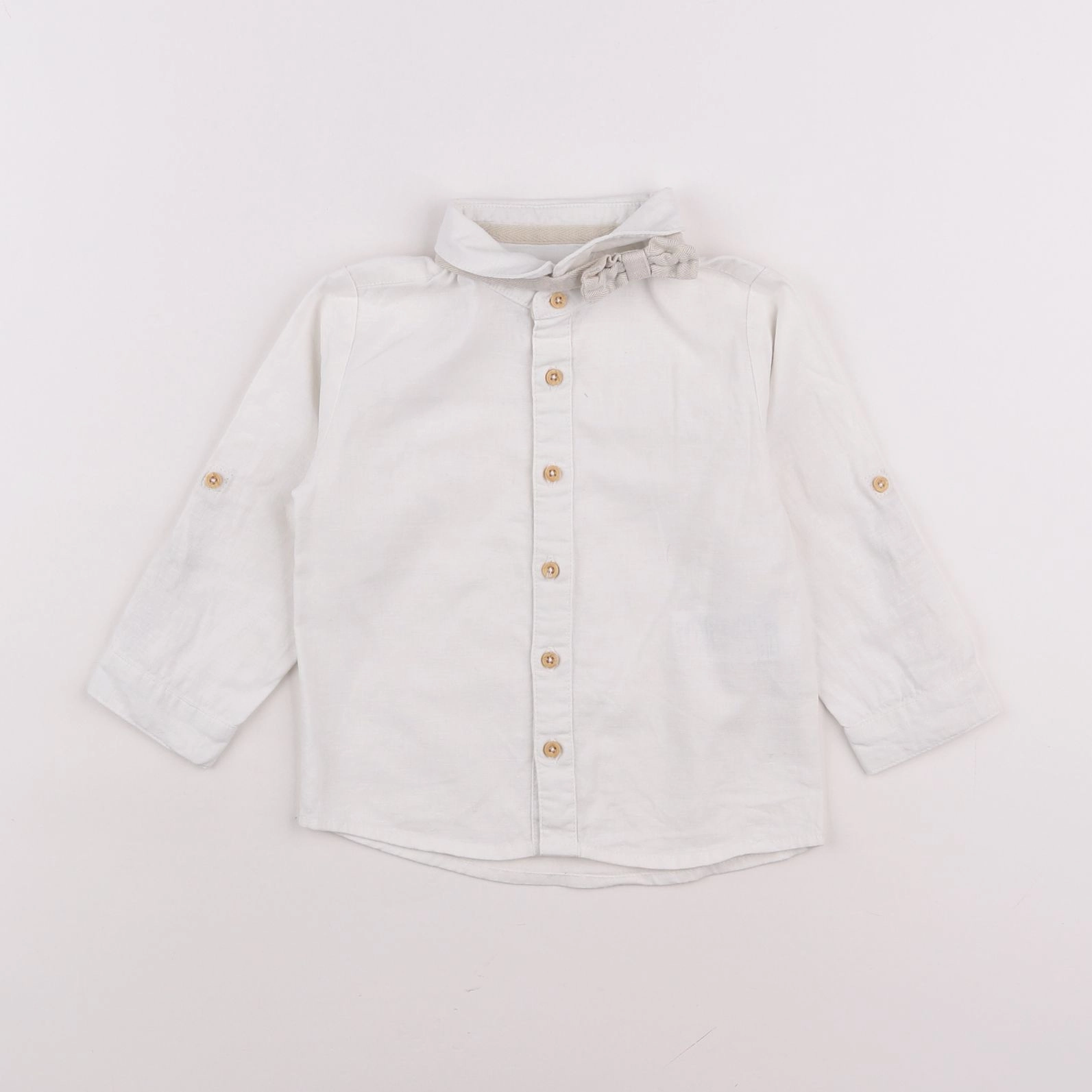 Vertbaudet - chemise beige - 18 mois