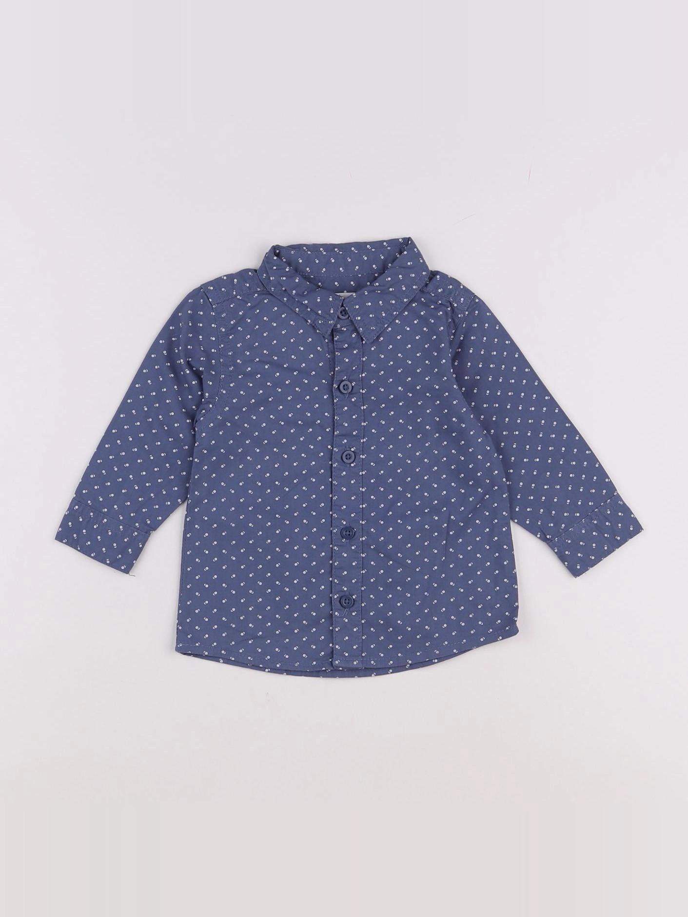 La Redoute - chemise bleu - 6 mois