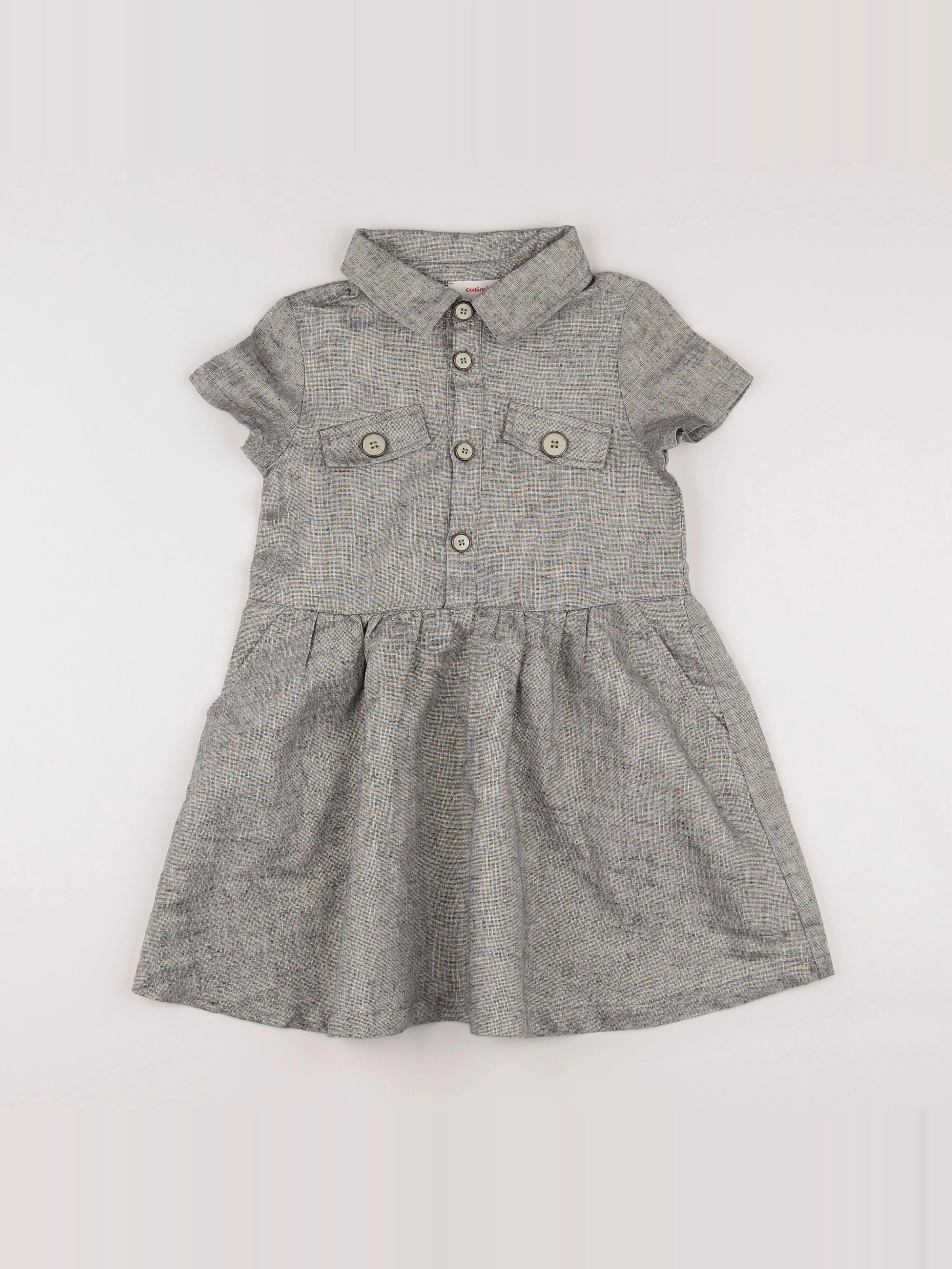 Catimini - robe gris - 6 ans