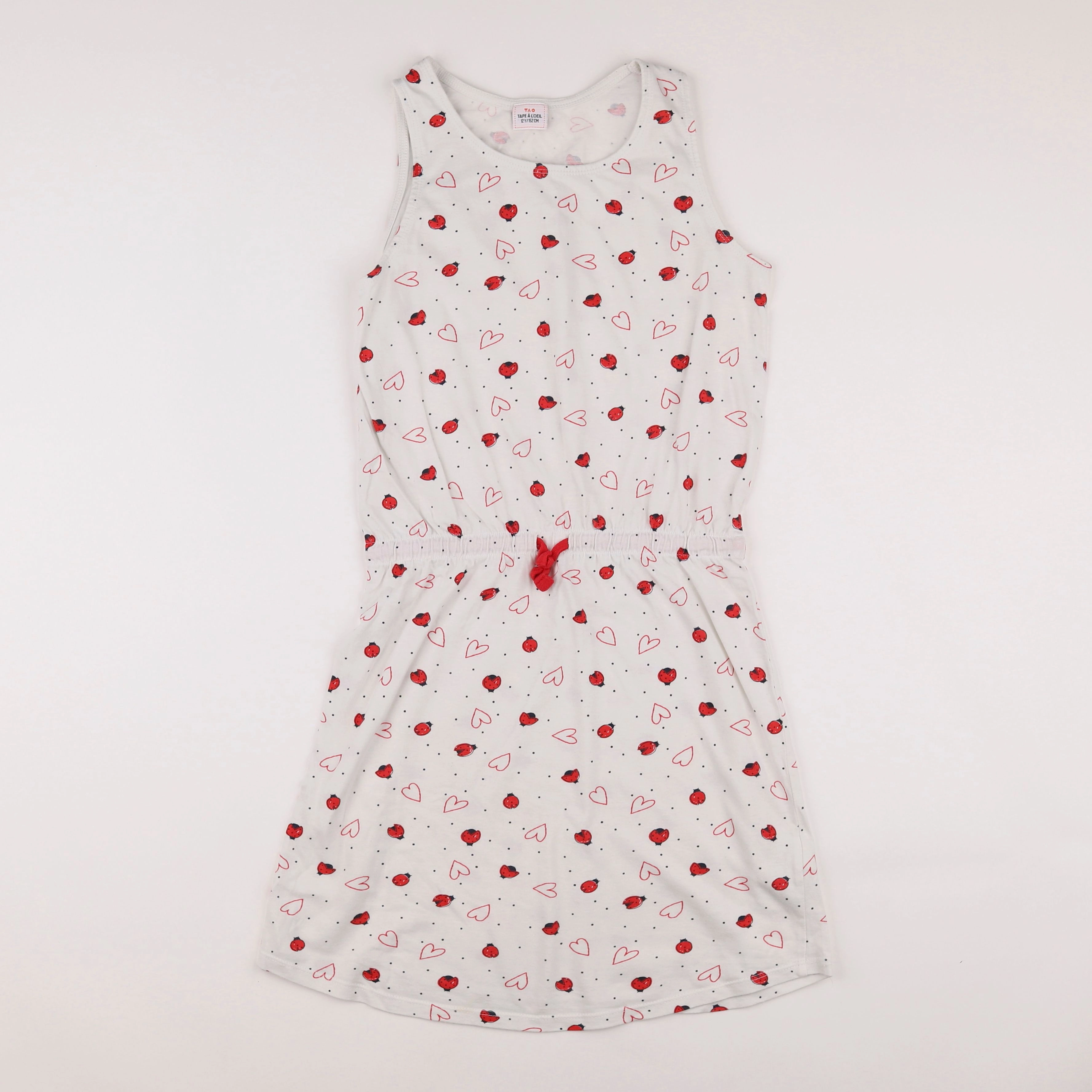 Tape à l'oeil - robe blanc, rouge - 12 ans