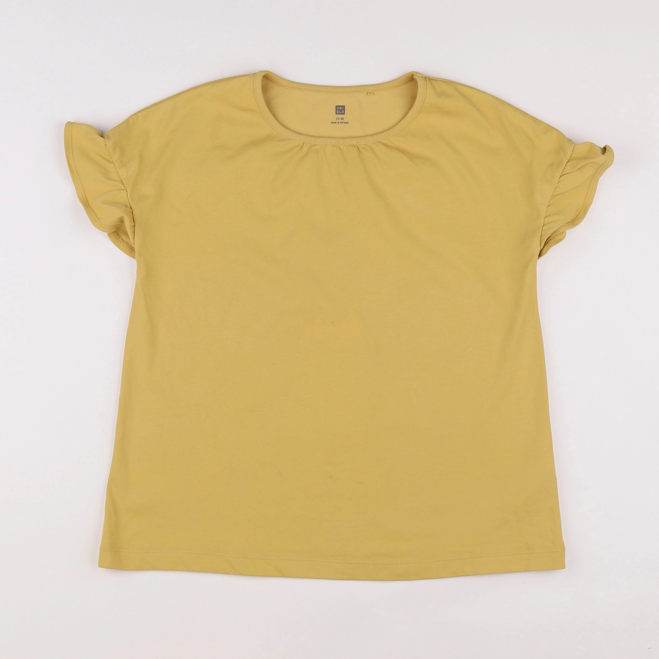 Uniqlo - tee-shirt jaune - 11/12 ans