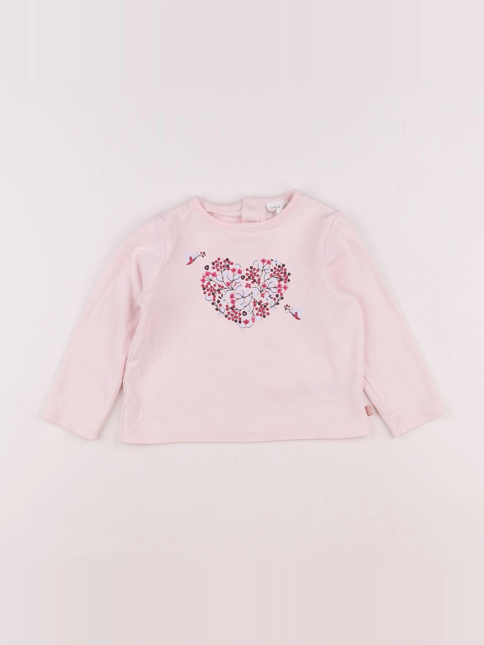 Carrément Beau - tee-shirt rose - 2 ans