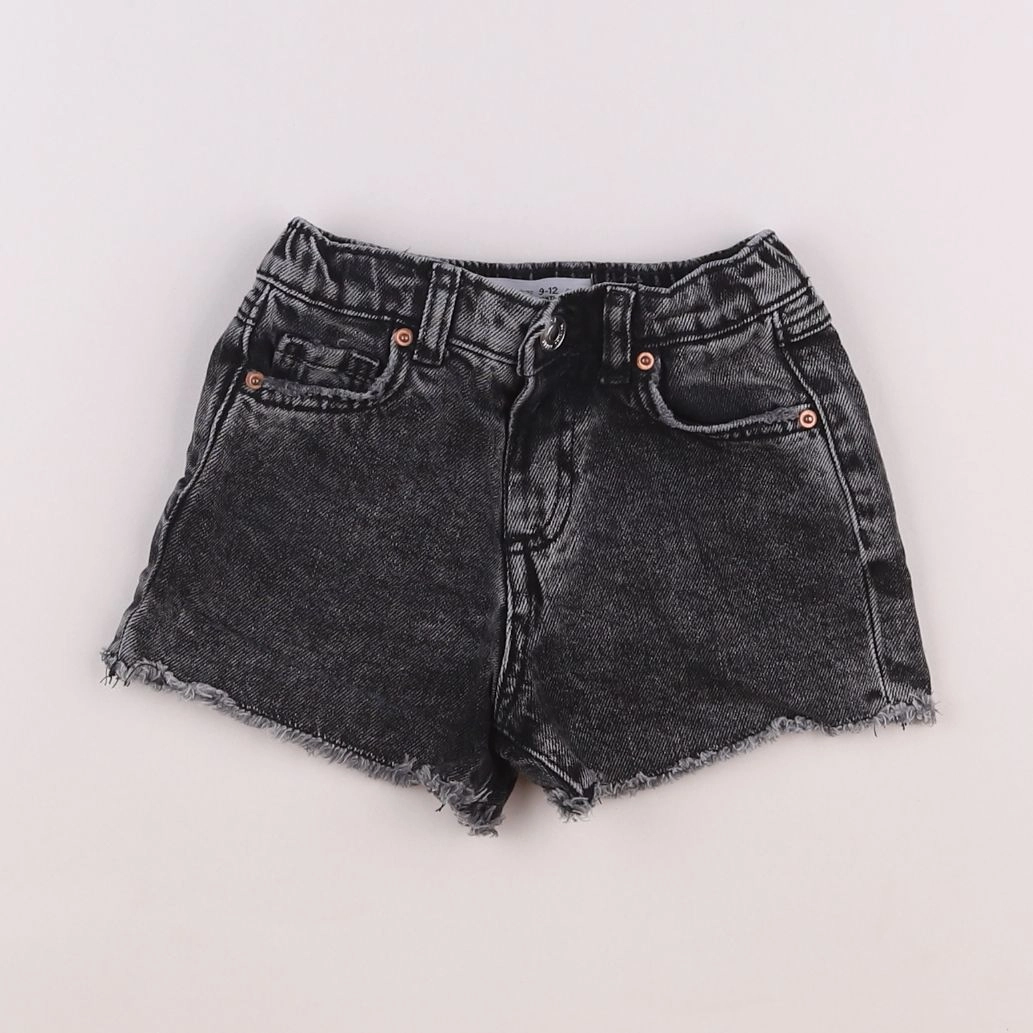 Zara - short gris - 9/12 mois