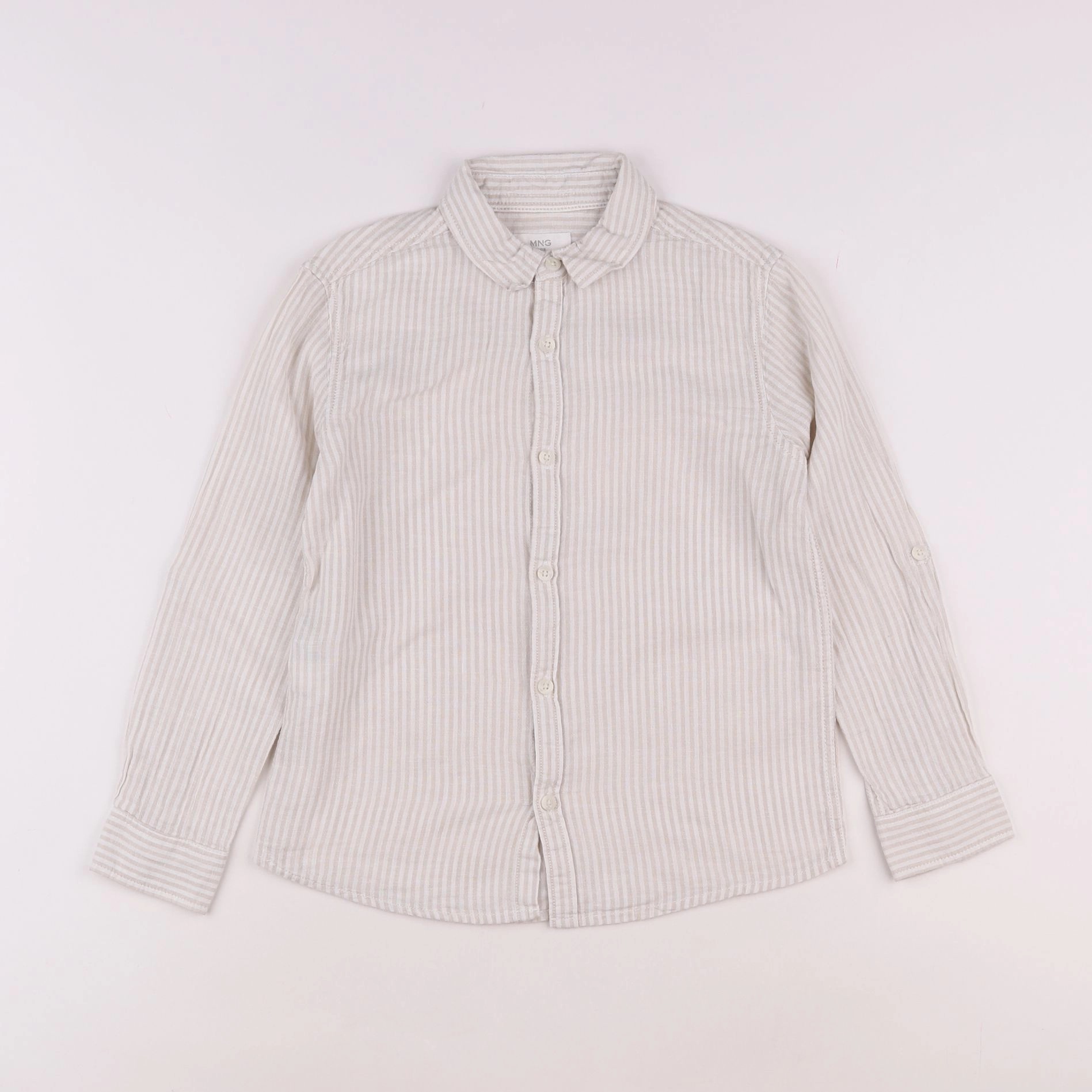 Mango - chemise blanc, beige - 7 ans