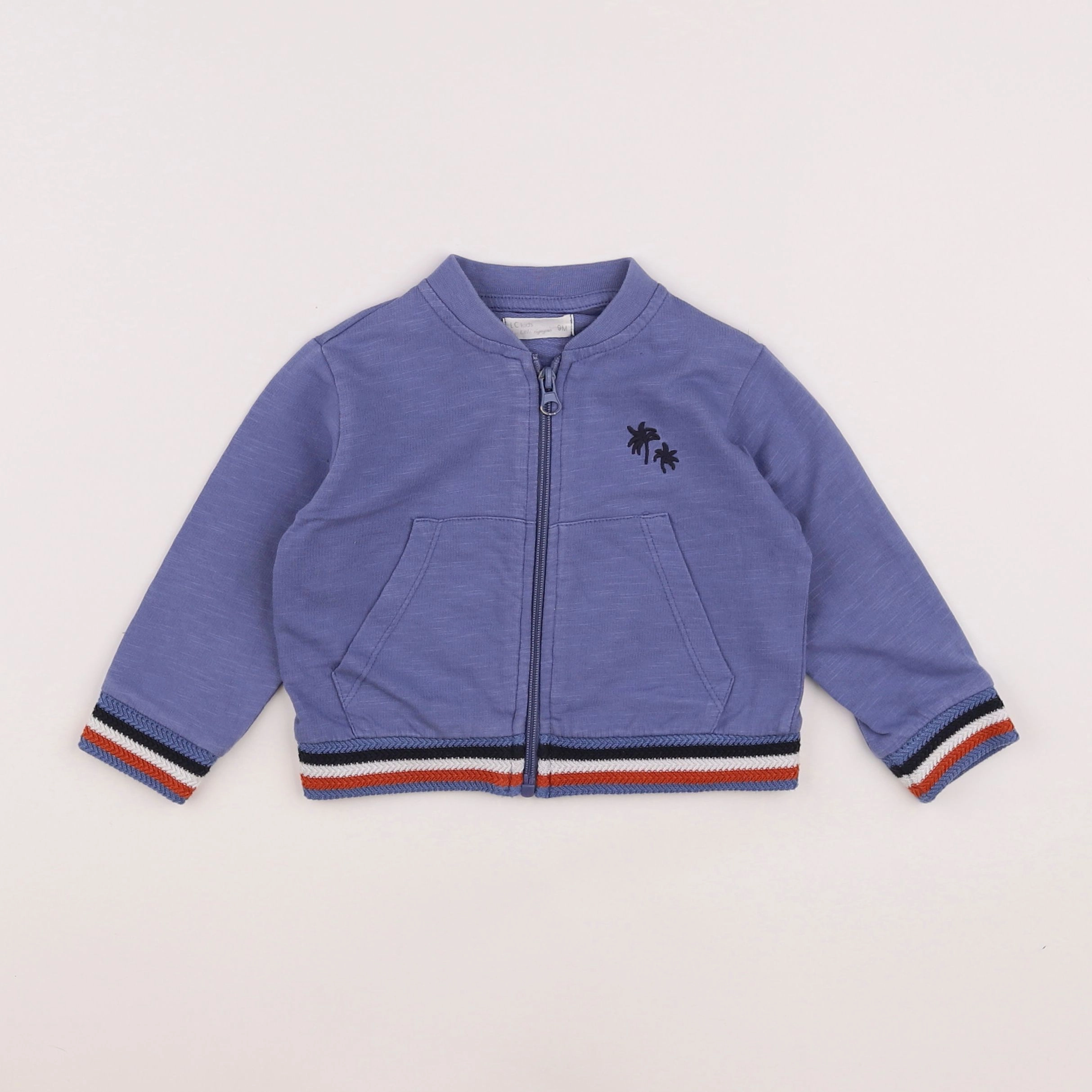 Little Cigogne - sweat bleu - 9 mois