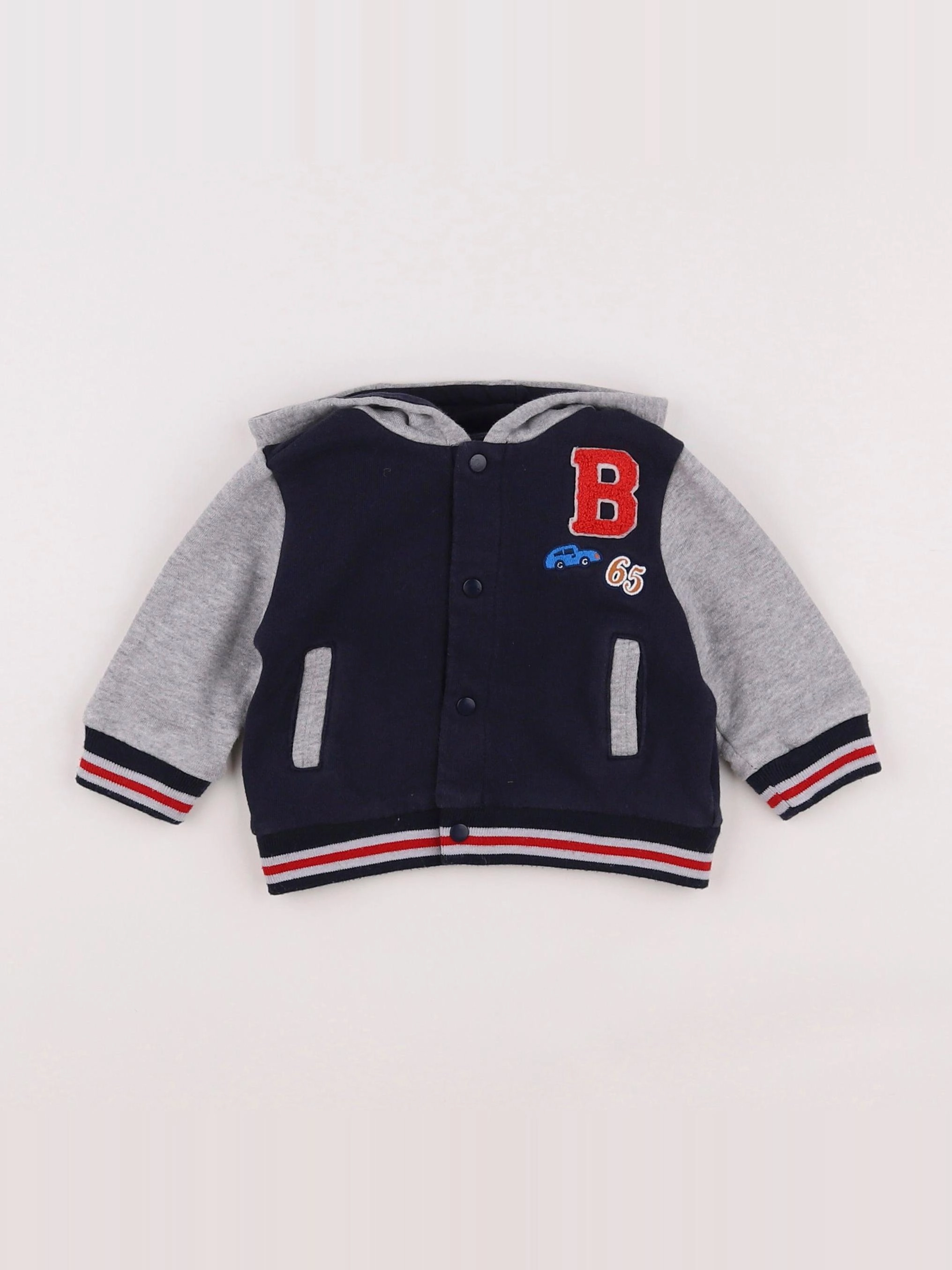 Boutchou - sweat bleu - 6 mois