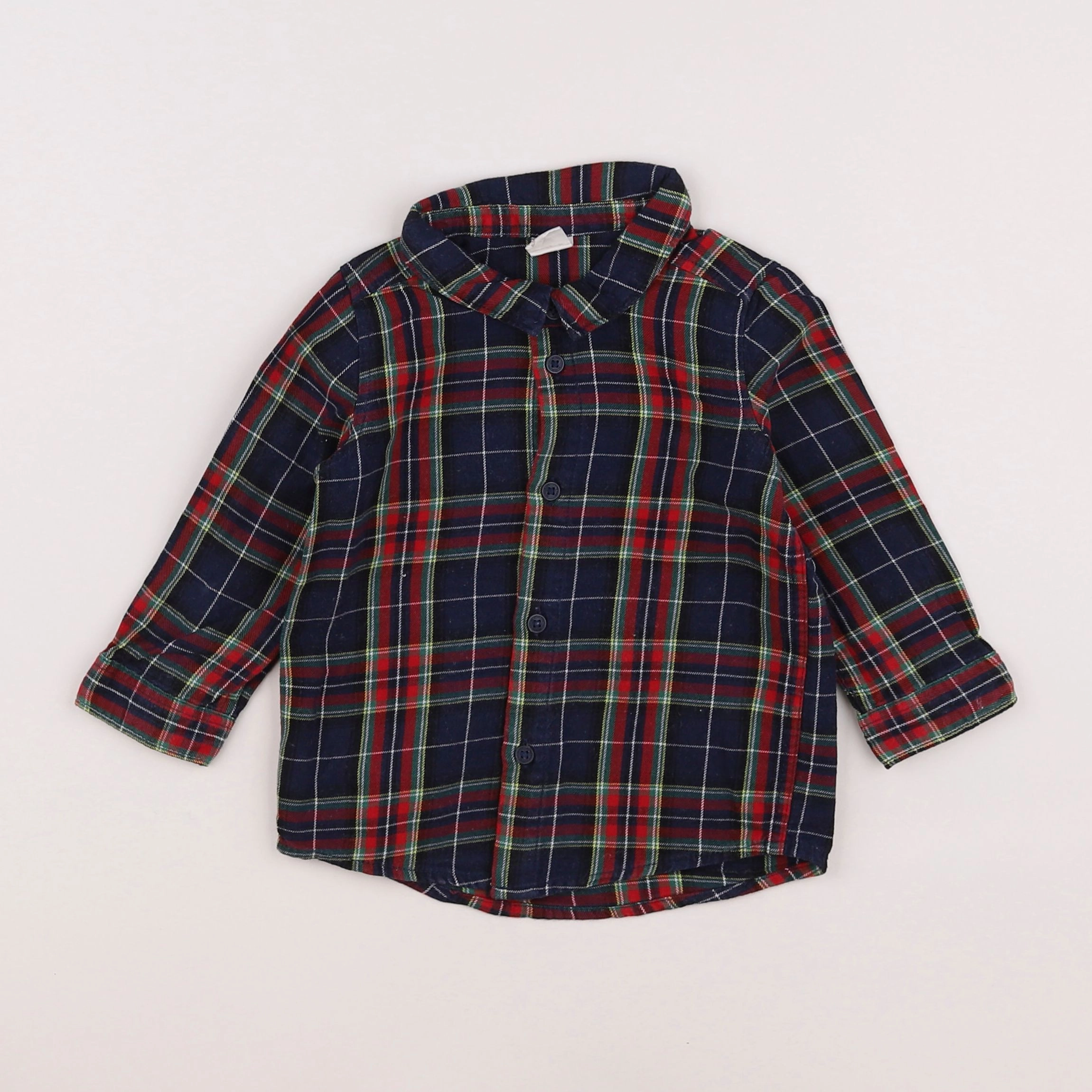 H&M - chemise bleu - 9/12 mois