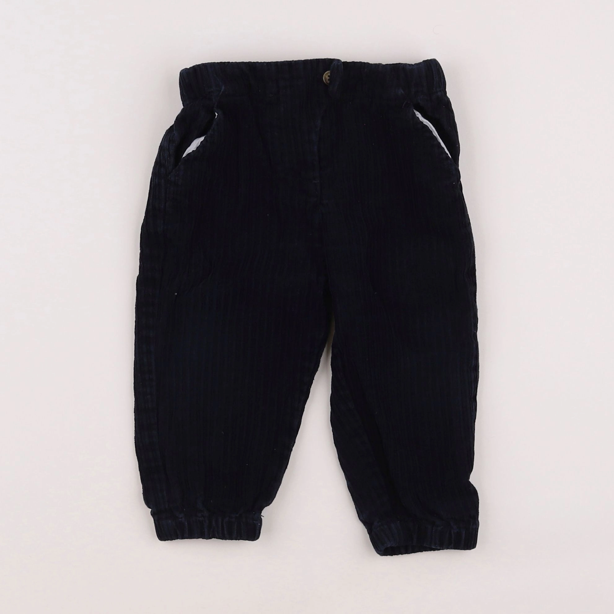 Boutchou - pantalon bleu - 12 mois