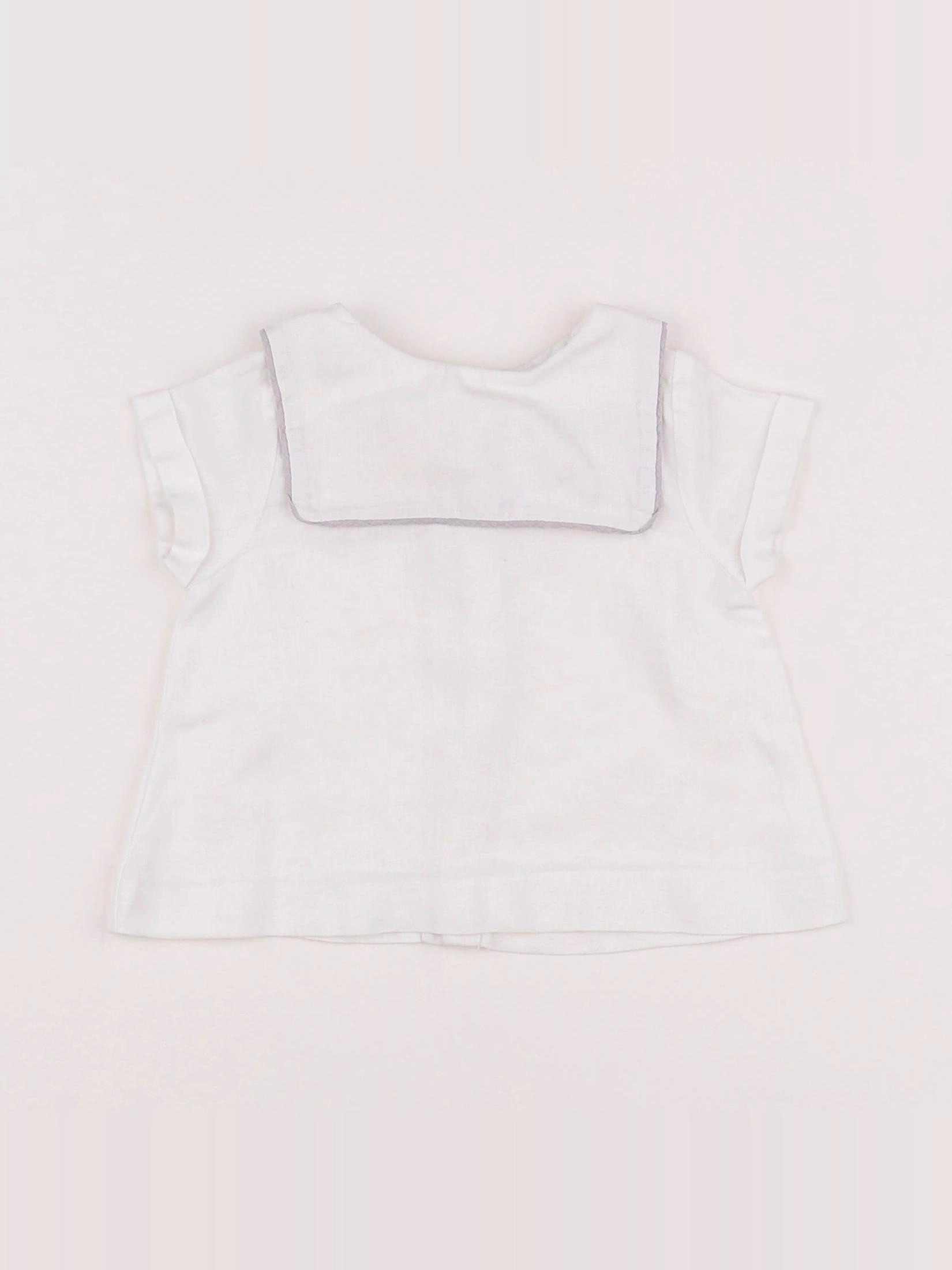 Jacadi - blouse blanc - 6 mois