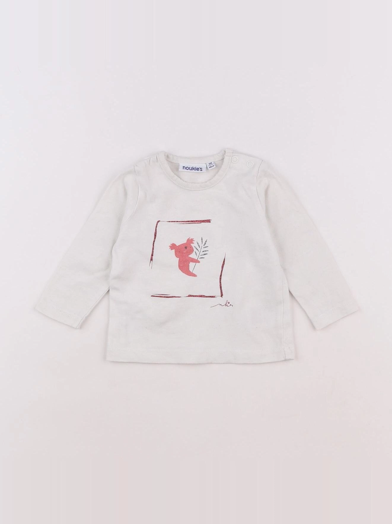 Noukie's - tee-shirt blanc - 6 mois