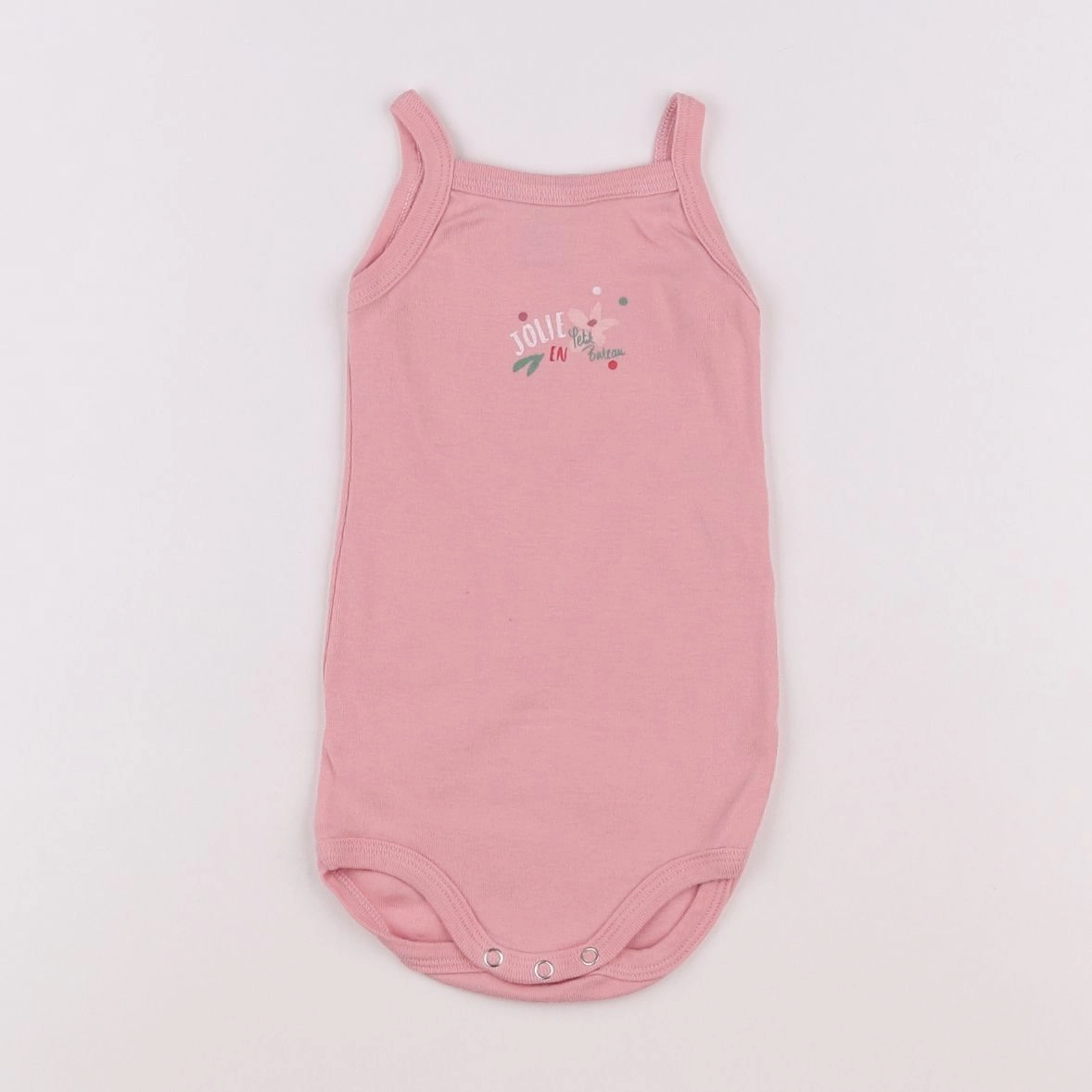 Petit Bateau - body rose - 9 mois