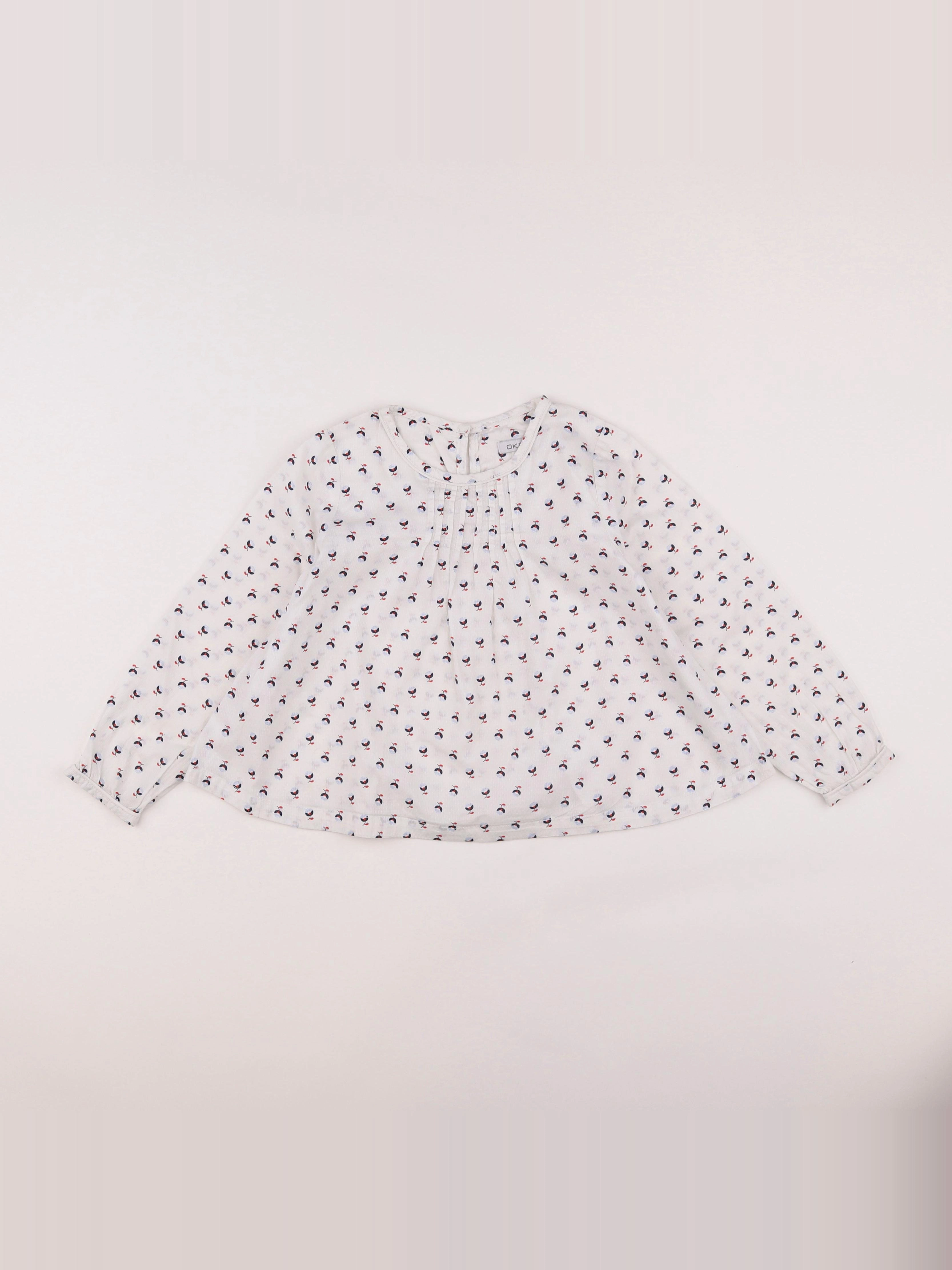Okaidi - blouse blanc - 5 ans