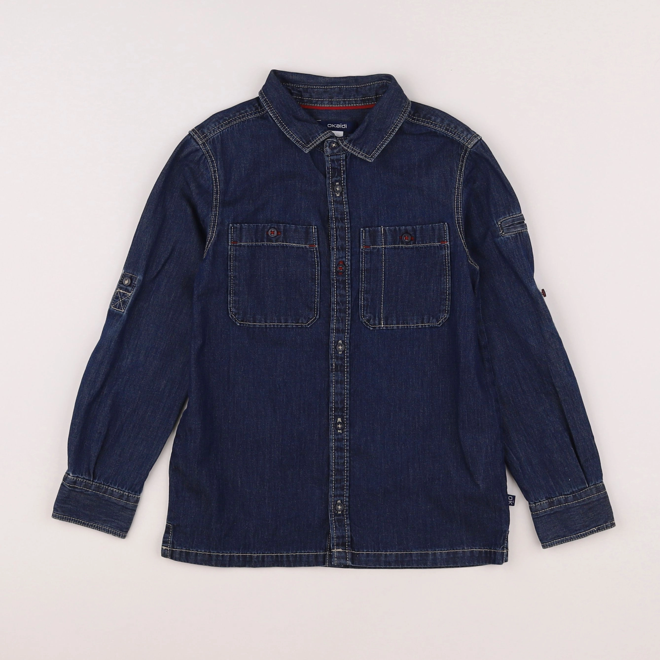 Okaidi - chemise bleu - 6 ans