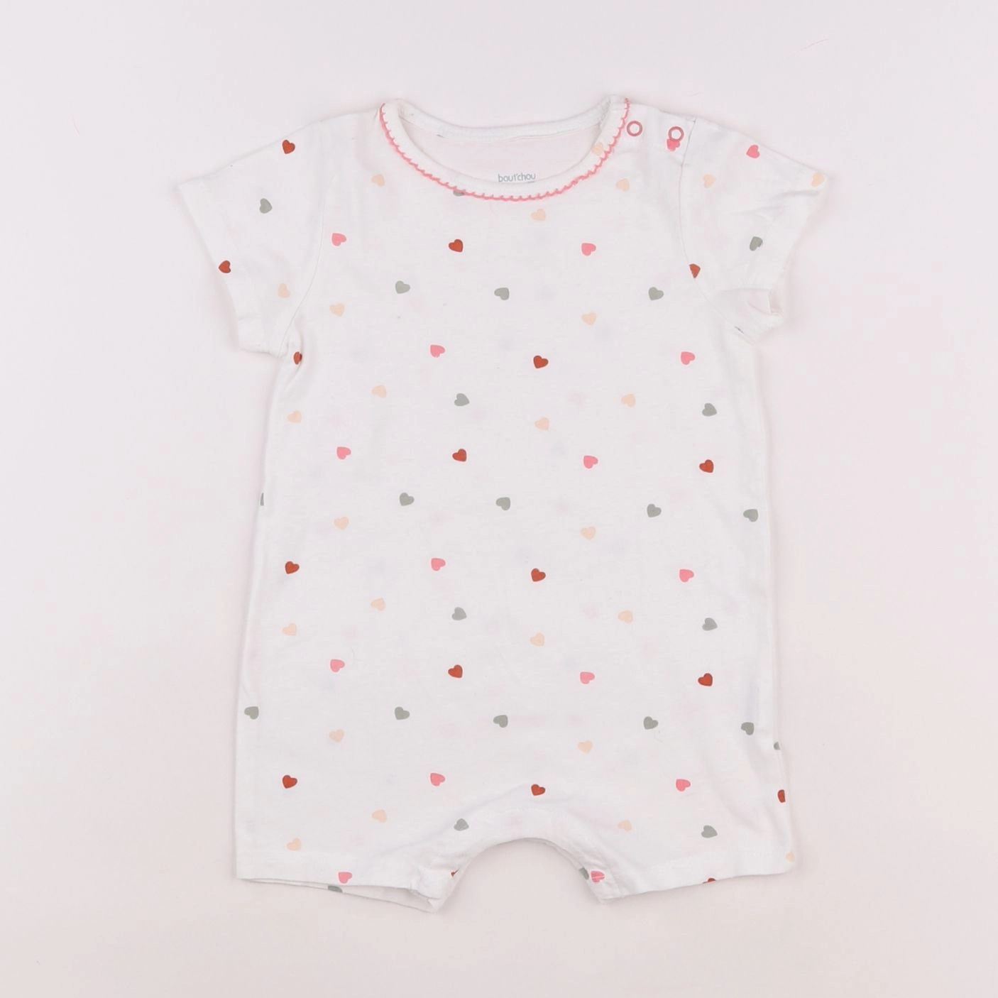 Boutchou - pyjama coton blanc - 12 mois