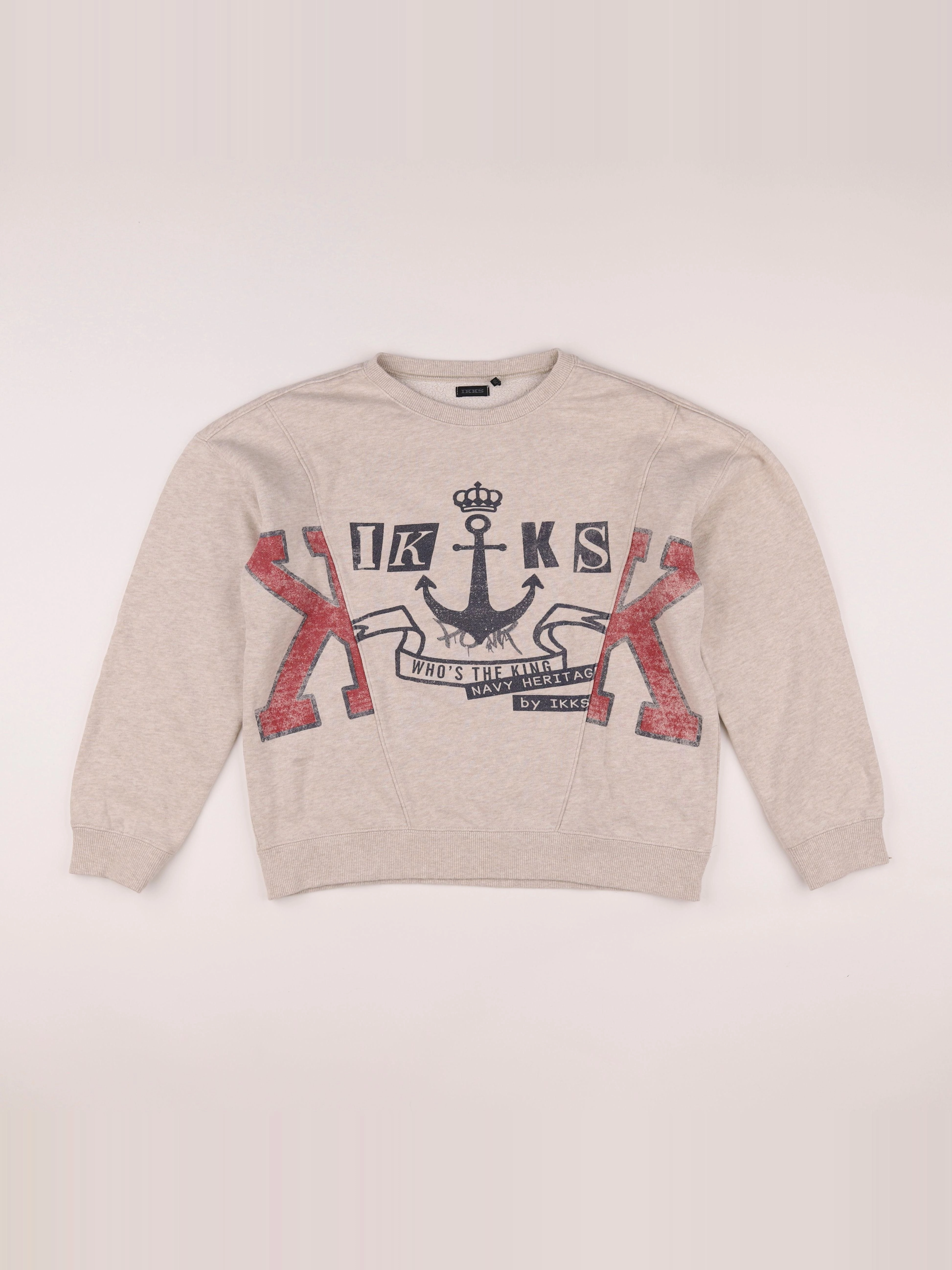 IKKS - sweat beige - 12 ans
