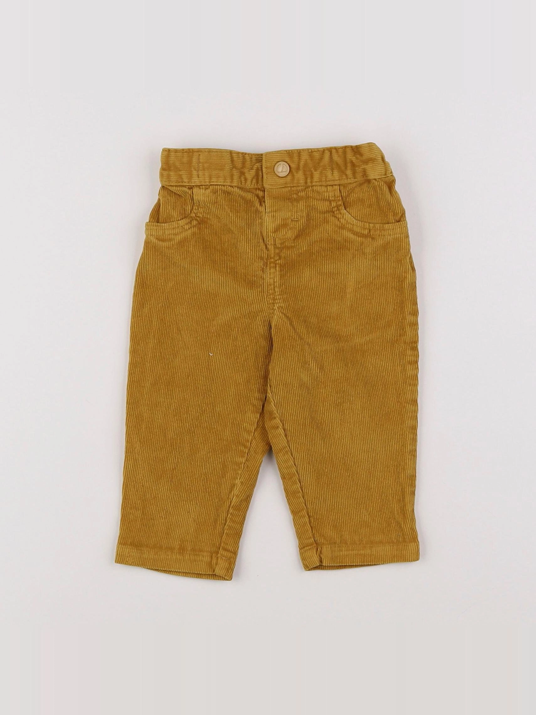 Petit Bateau - pantalon jaune - 6 mois