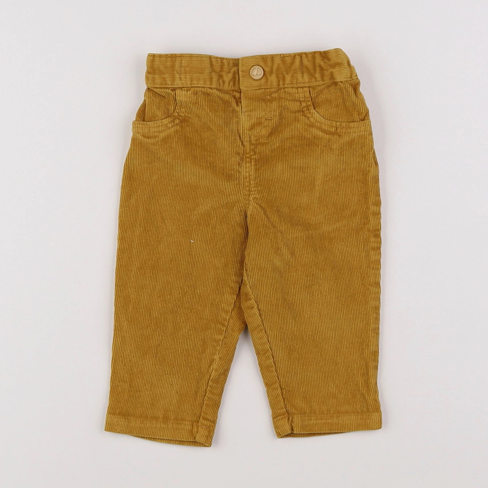 Petit Bateau - pantalon jaune - 6 mois