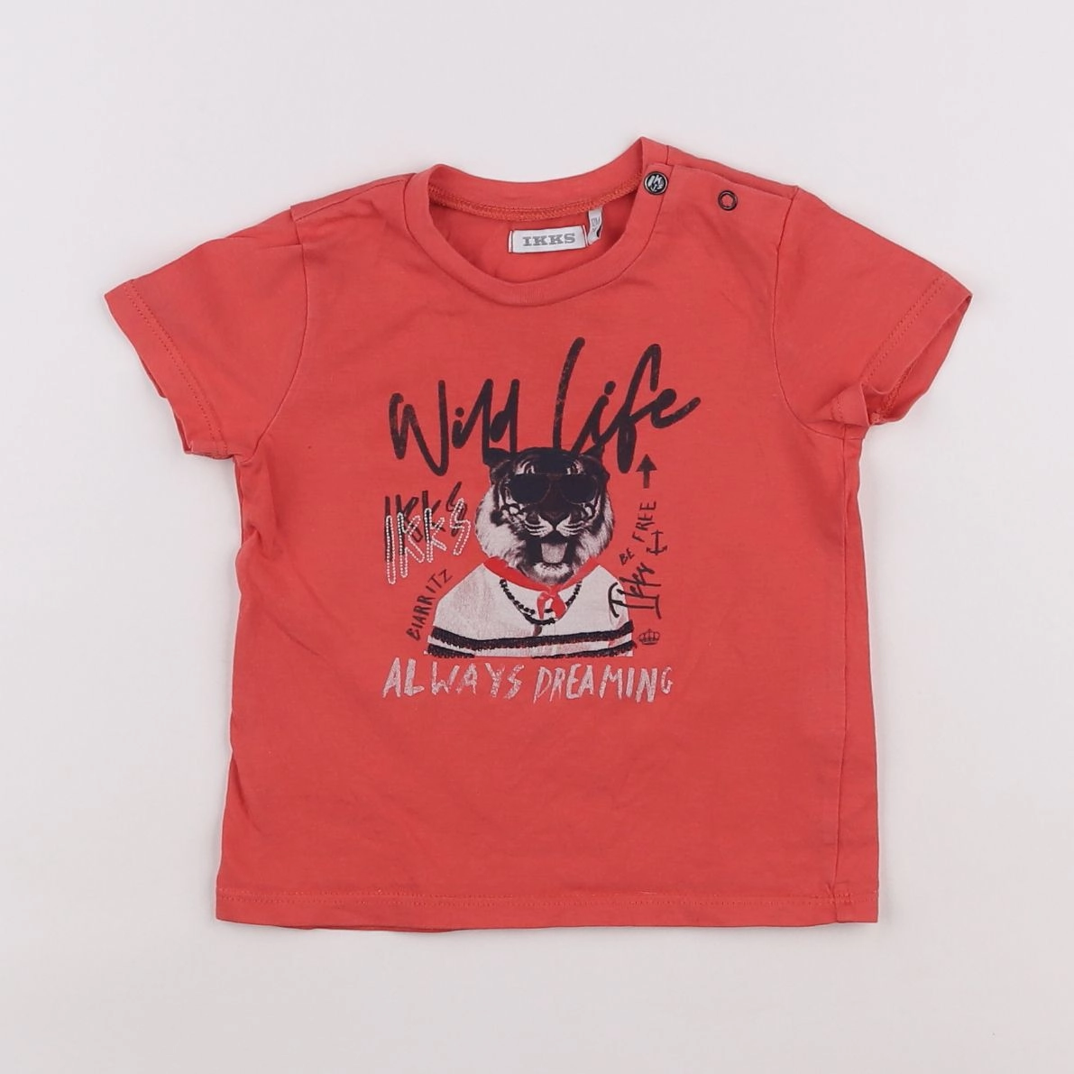 IKKS - tee-shirt rose - 12 mois
