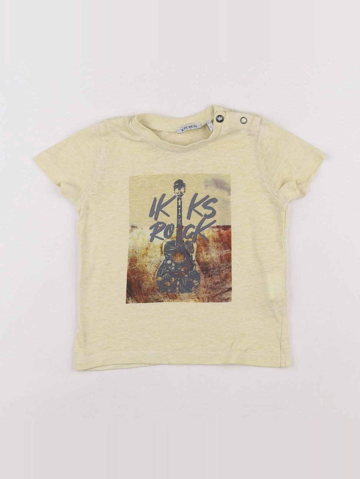 IKKS - tee-shirt jaune - 12 mois