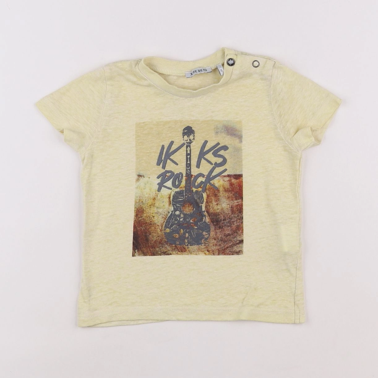 IKKS - tee-shirt jaune - 12 mois