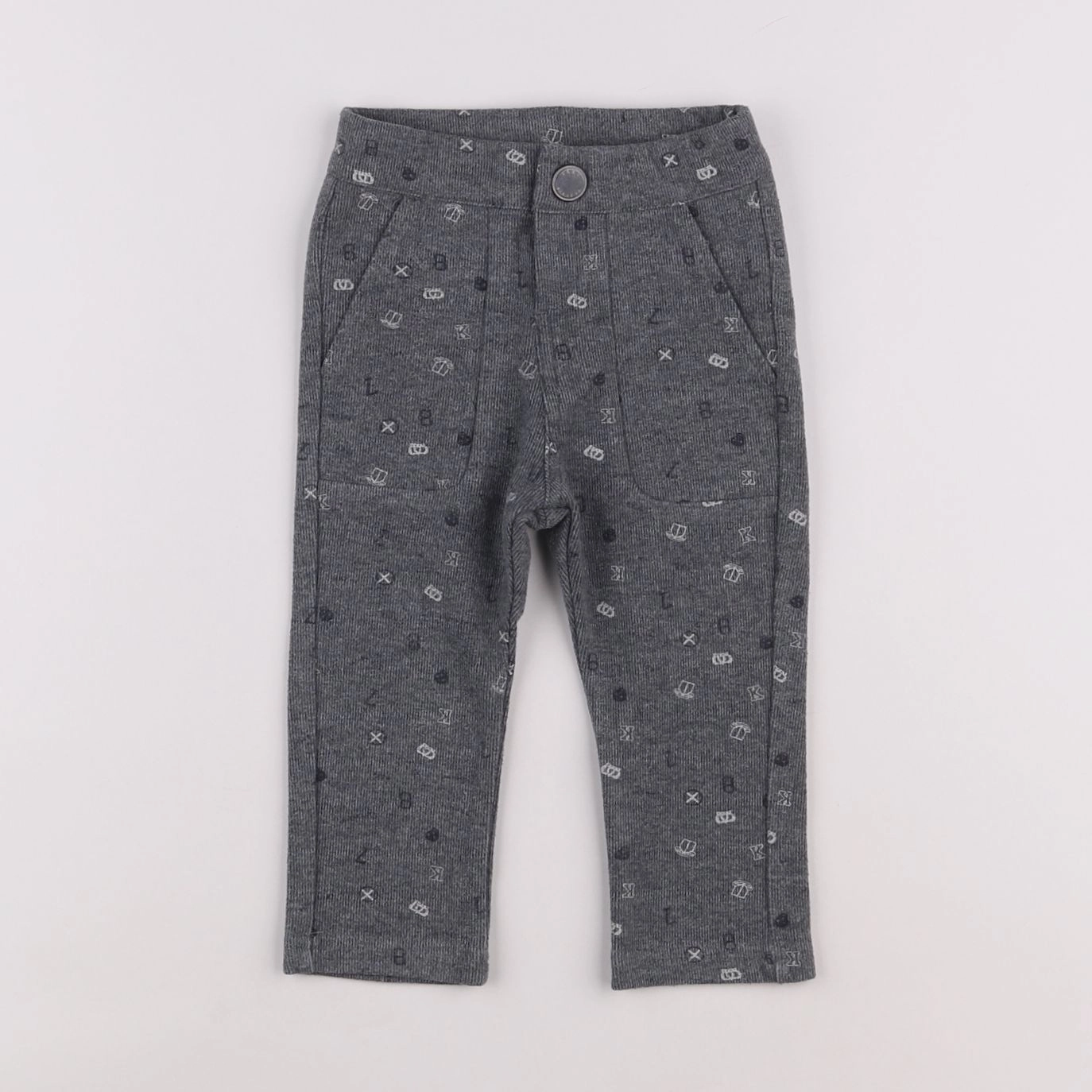 IKKS - pantalon gris - 12 mois