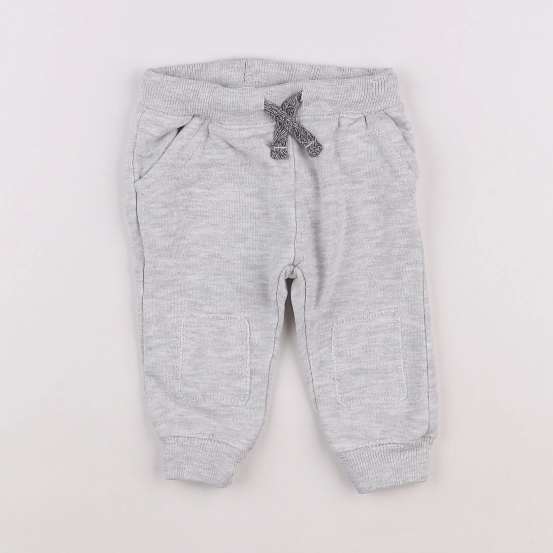 Zara - jogging gris - 6/9 mois