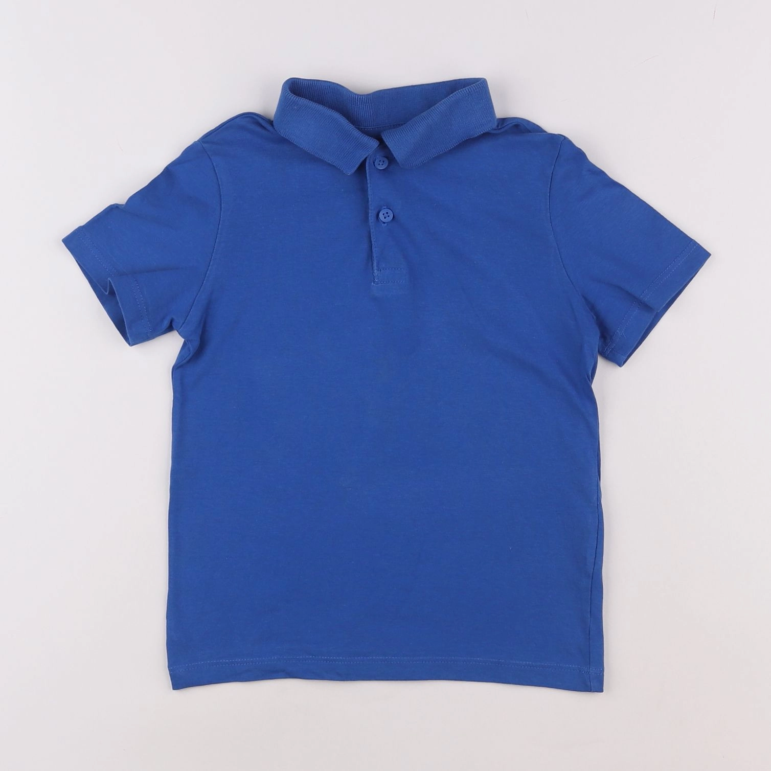 H&M - polo bleu - 4/6 ans