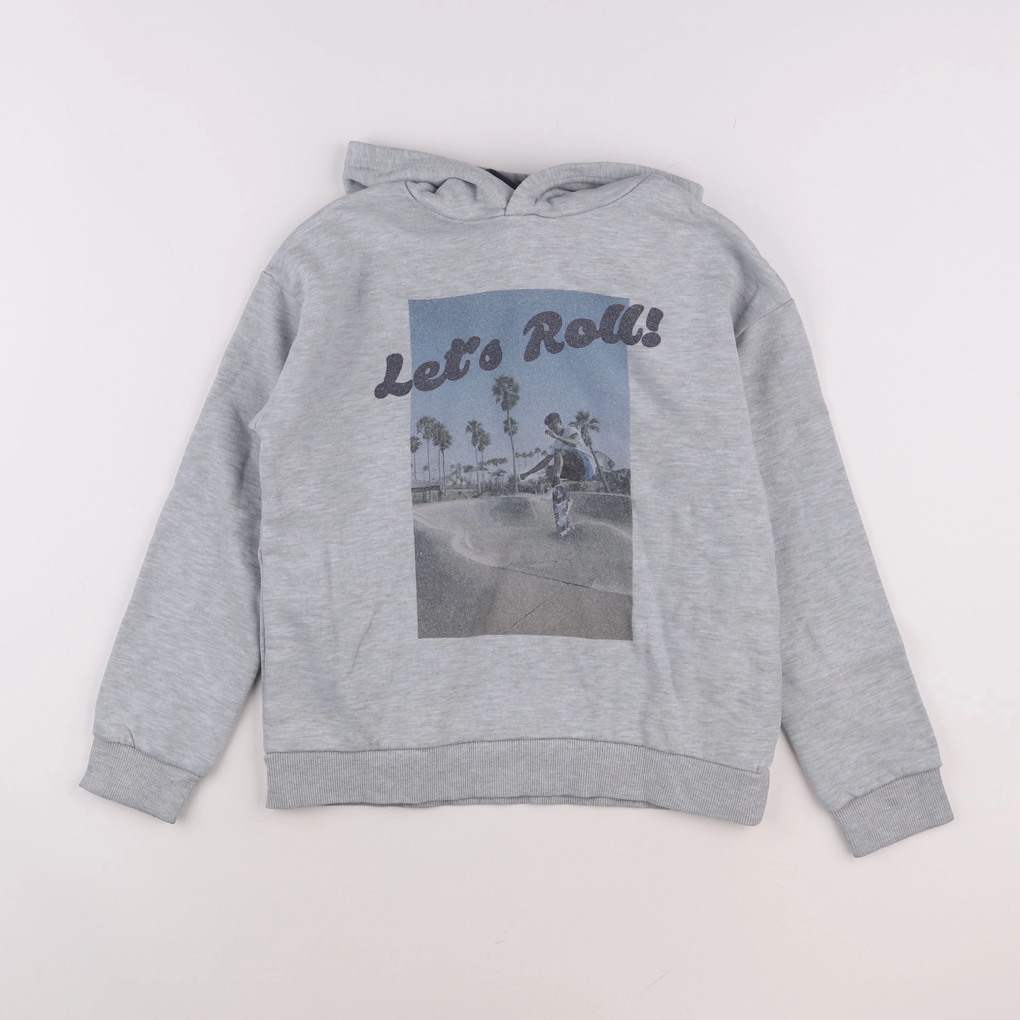 Monoprix - sweat gris - 10 ans