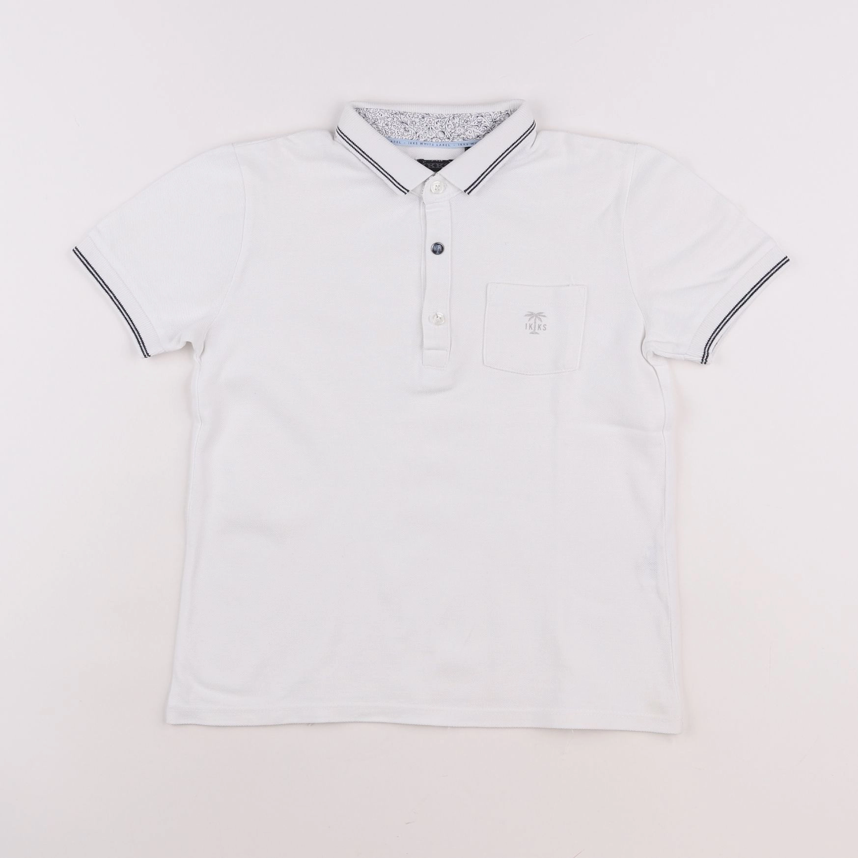 IKKS - polo blanc - 8 ans