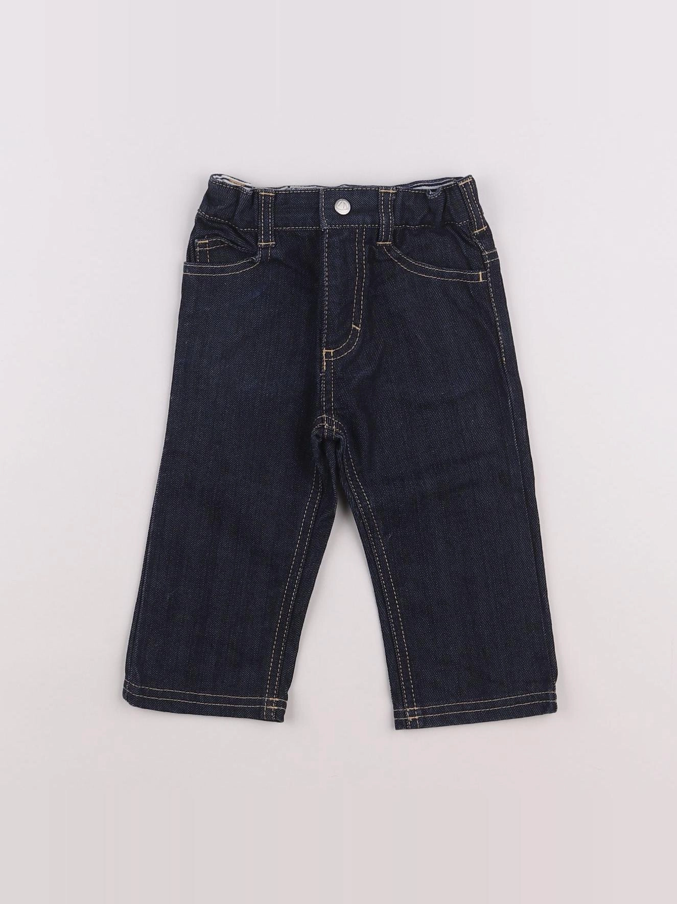 Petit Bateau - jean bleu - 12 mois