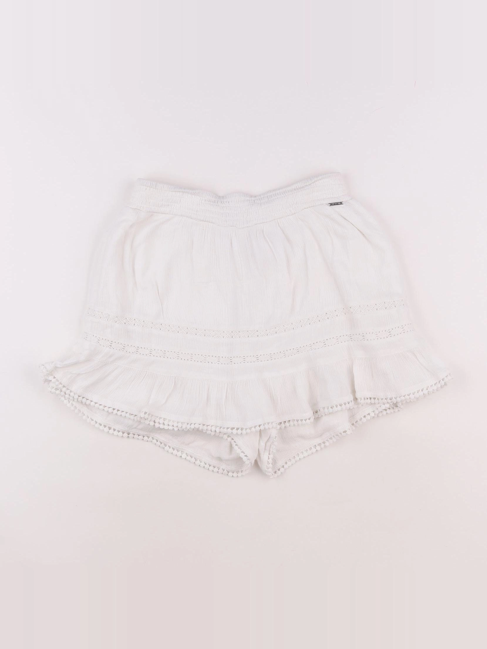 IKKS - jupe short blanc - 10 ans