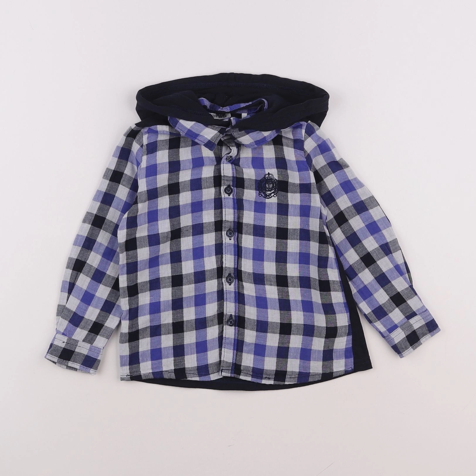 IKKS - chemise imprimé au dos bleu - 2 ans