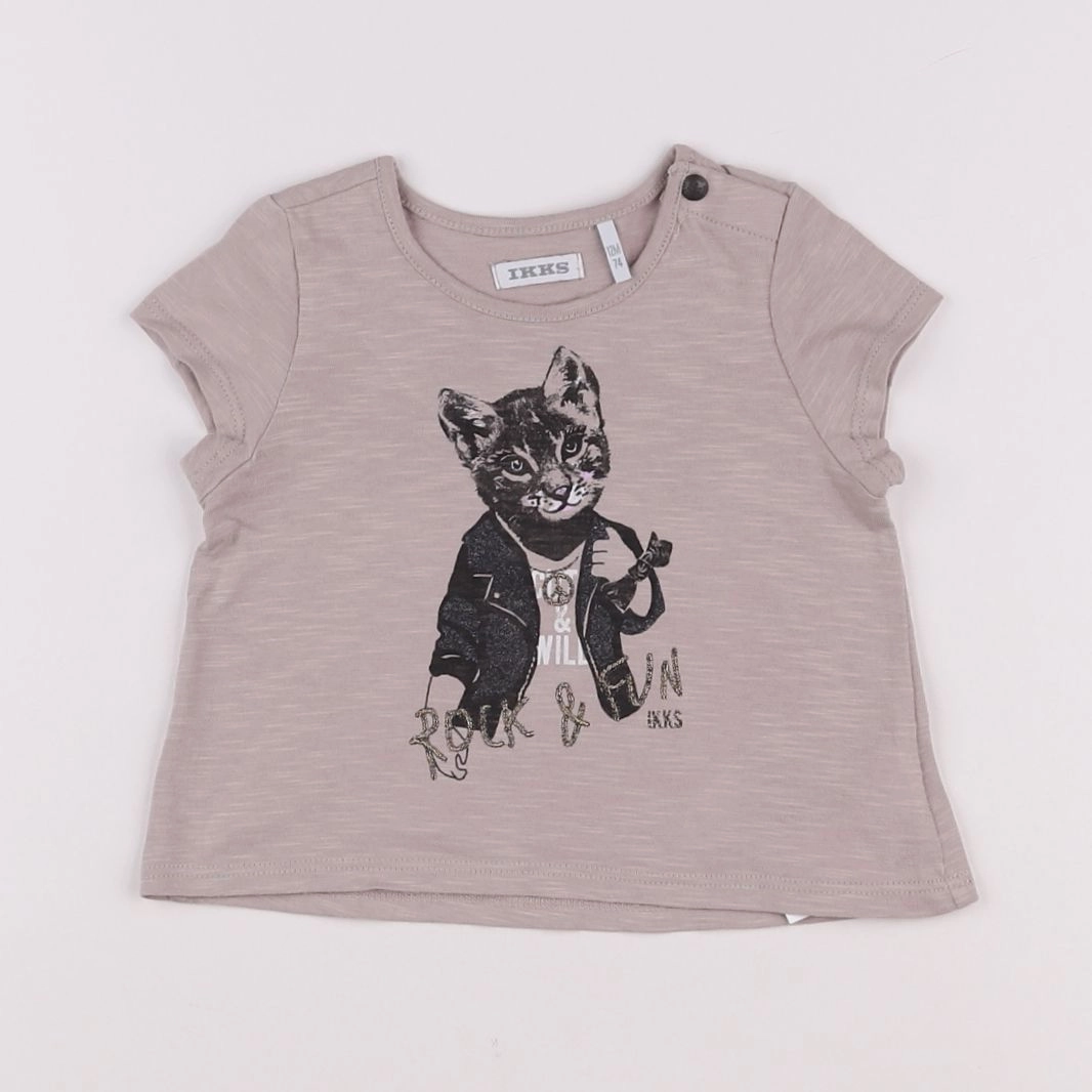 IKKS - tee-shirt violet - 12 mois