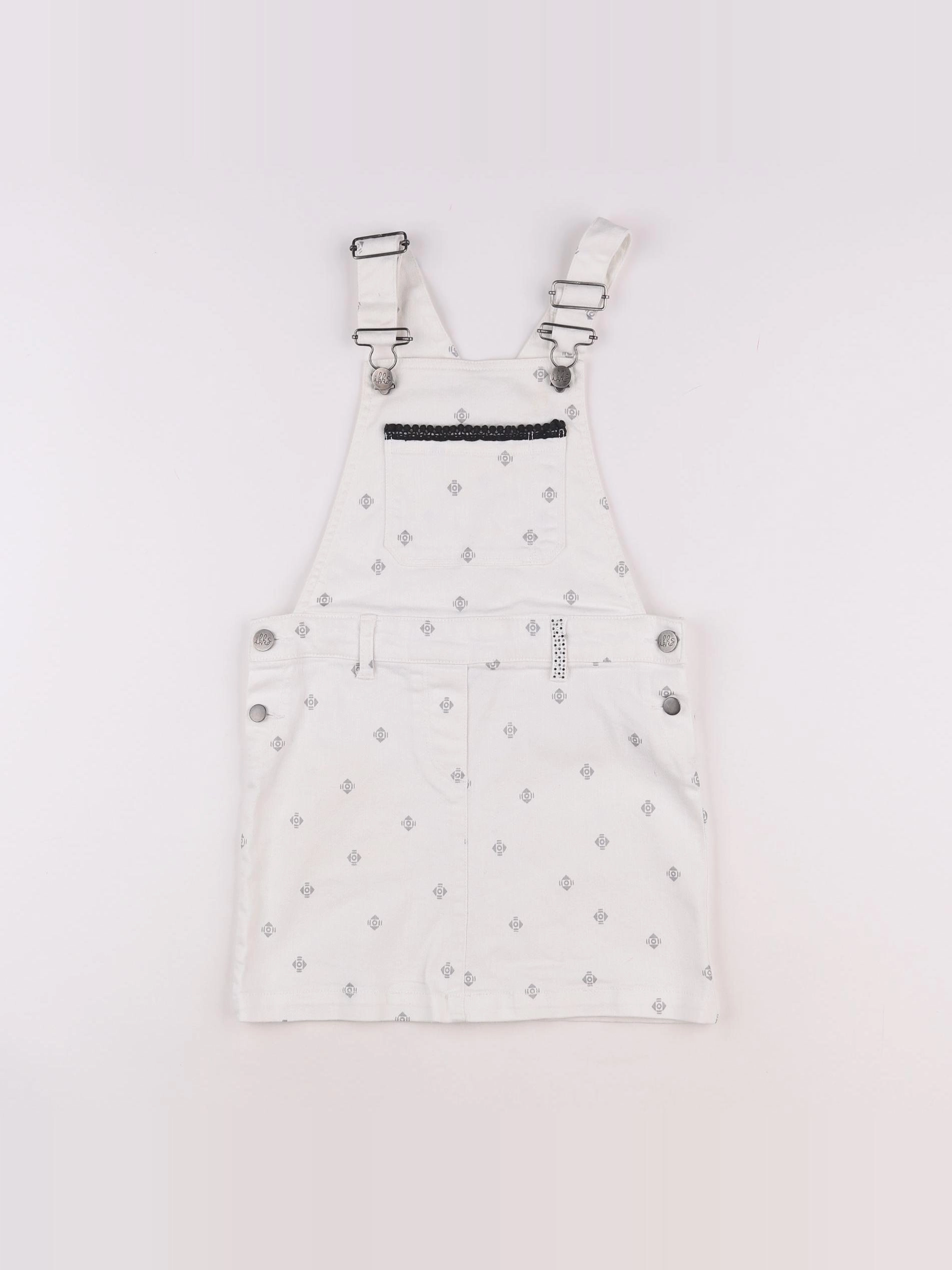 IKKS - robe blanc - 8 ans