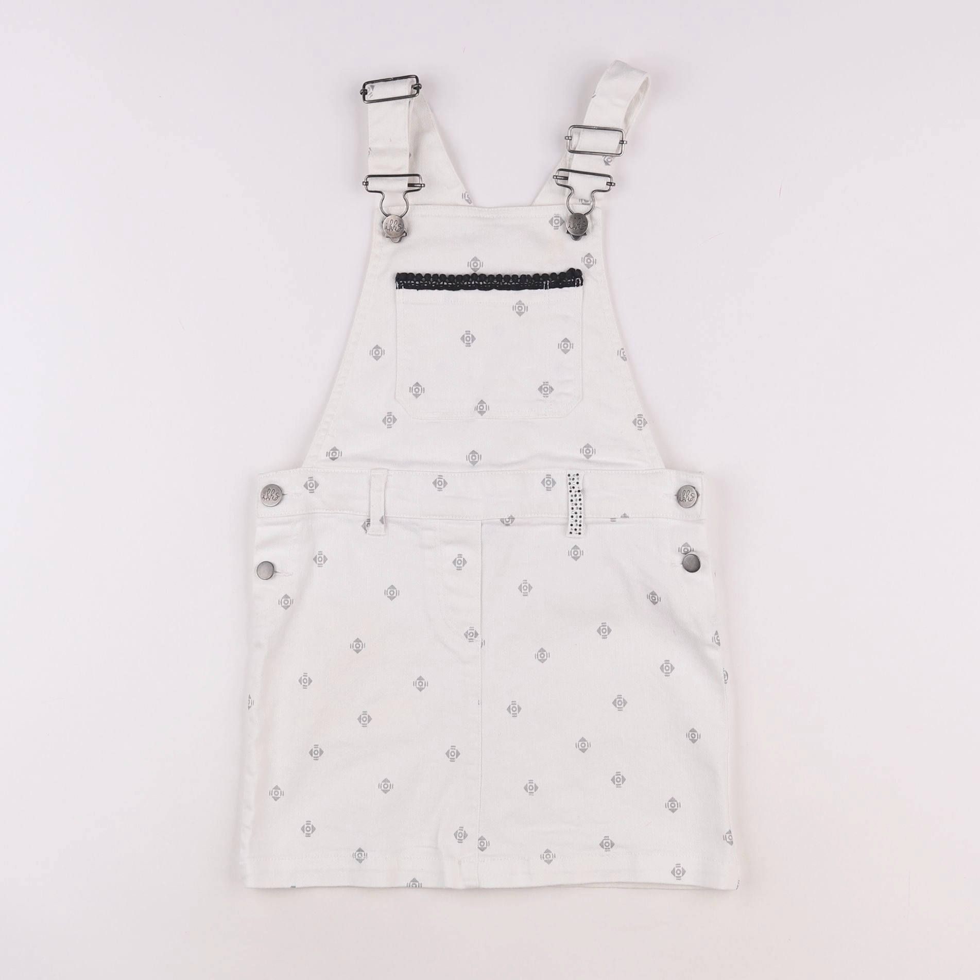 IKKS - robe blanc - 8 ans