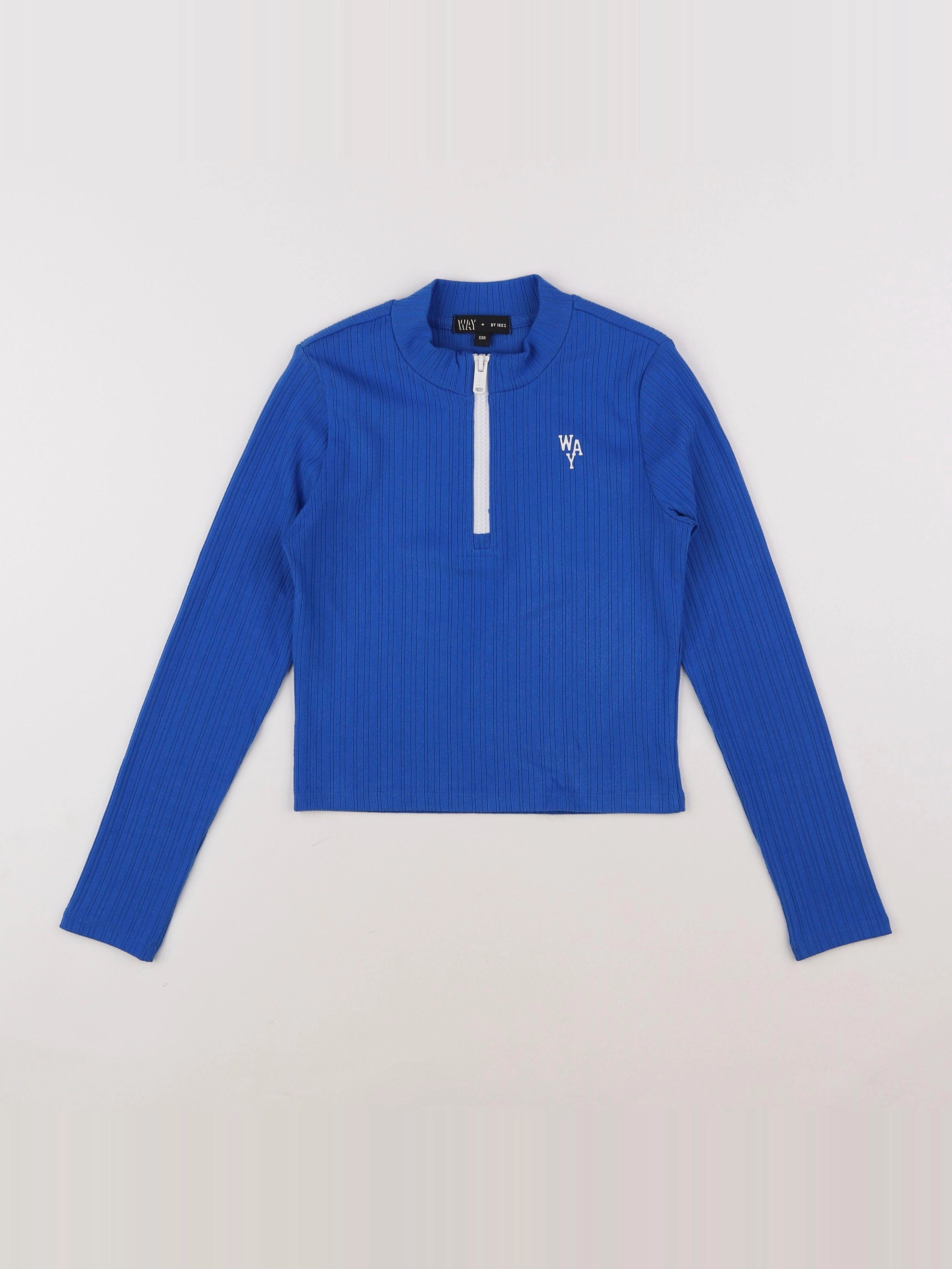 IKKS - tee-shirt court  bleu - 10 ans