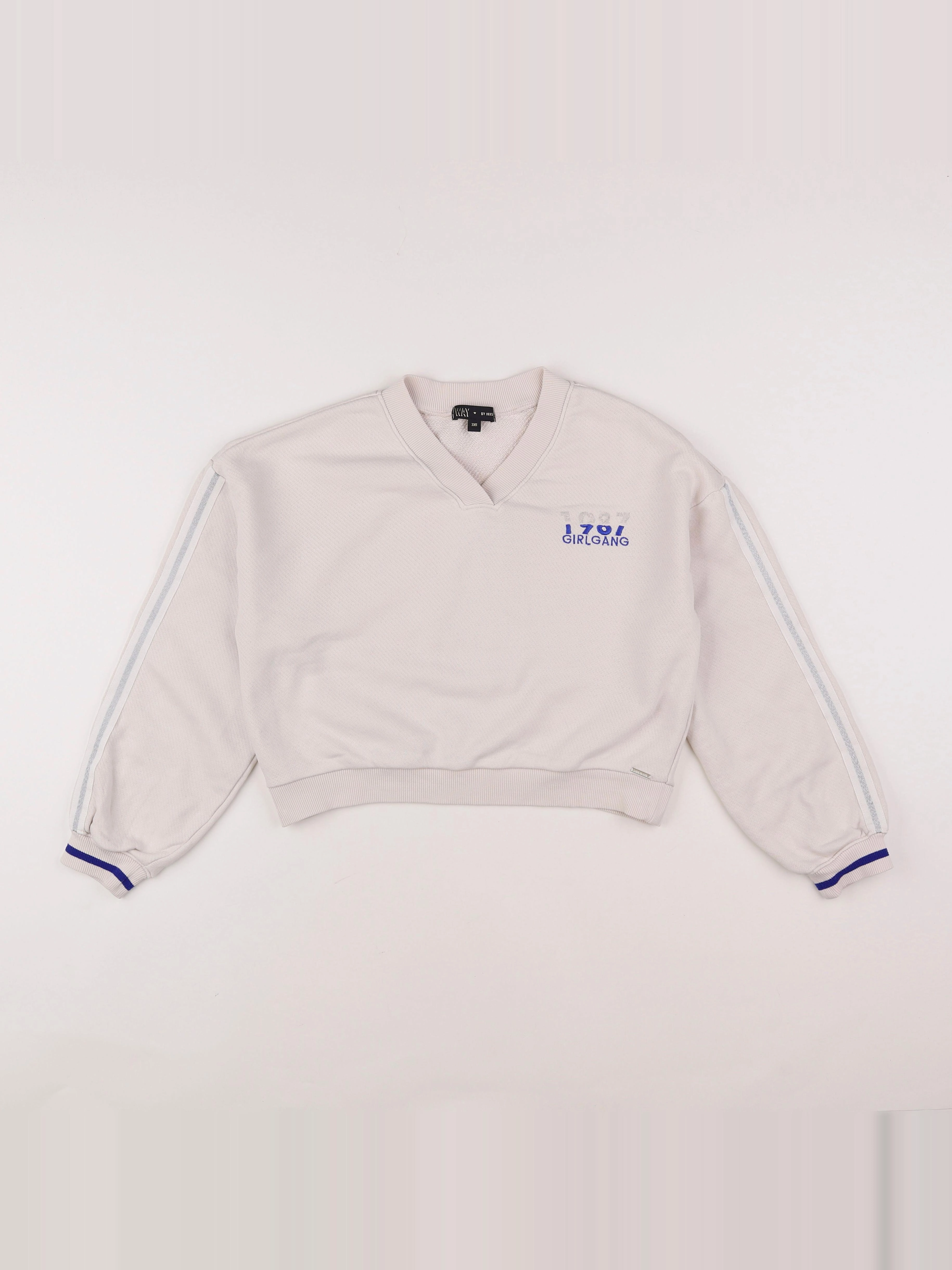 IKKS - sweat court beige - 10 ans
