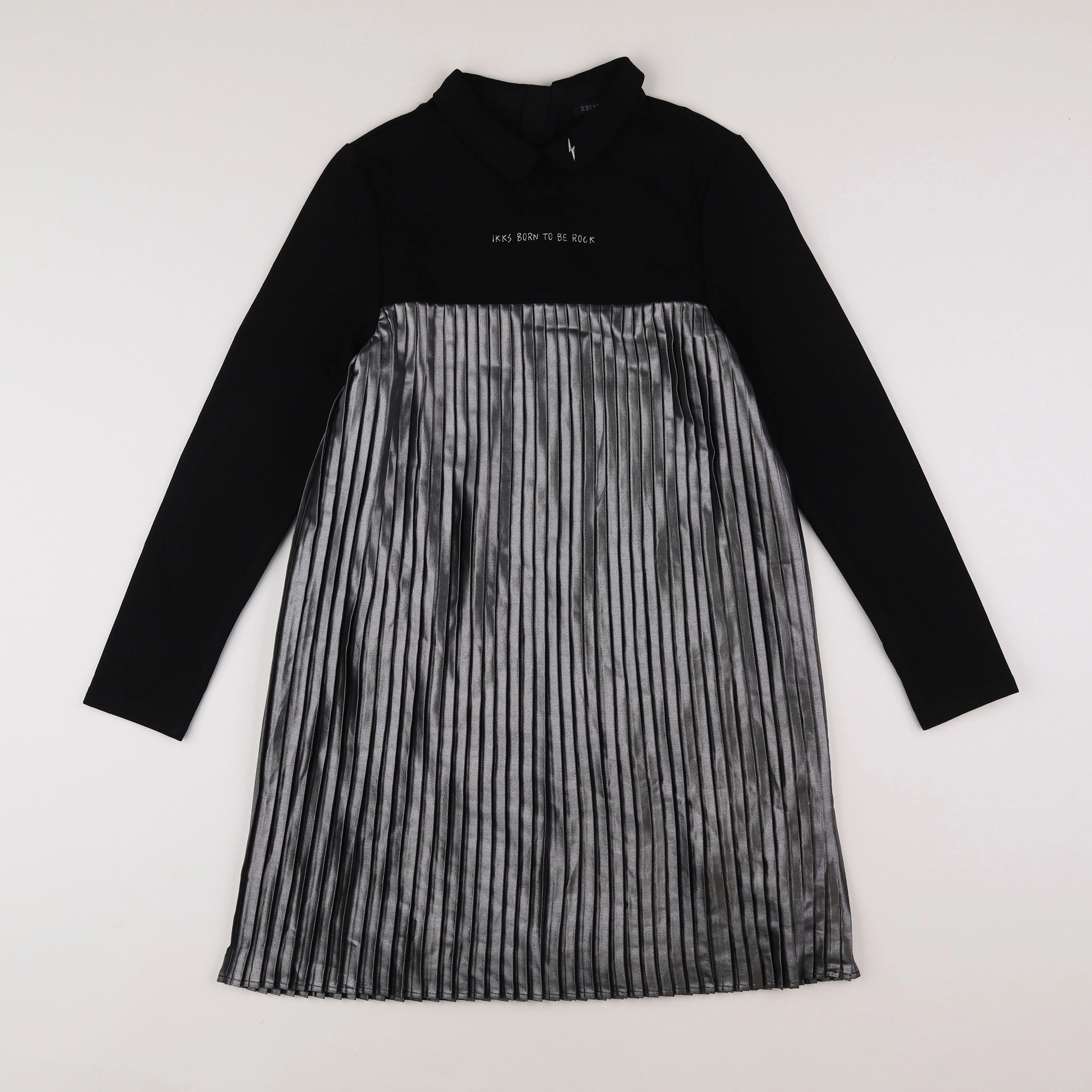 IKKS - robe noir, argent - 12 ans