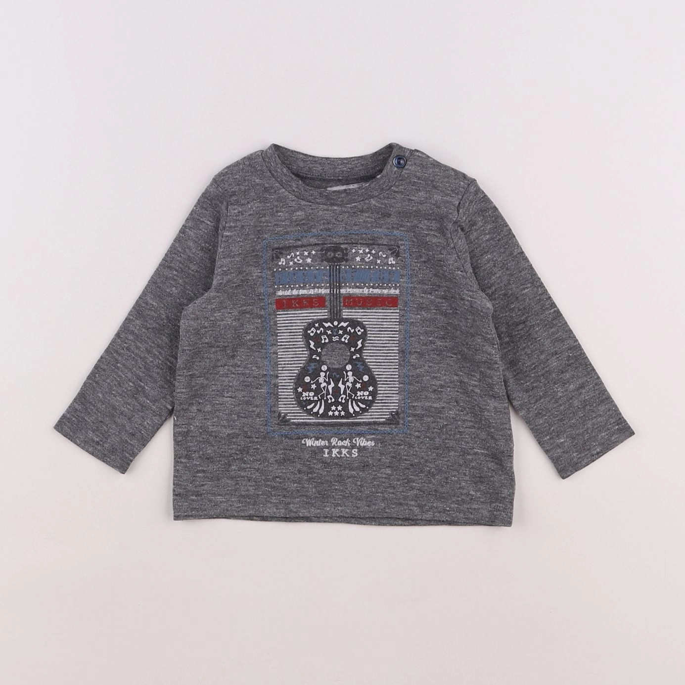 IKKS - tee-shirt gris - 6 mois