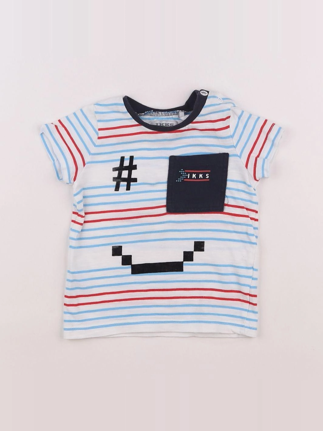 IKKS - tee-shirt multicolore - 6 mois