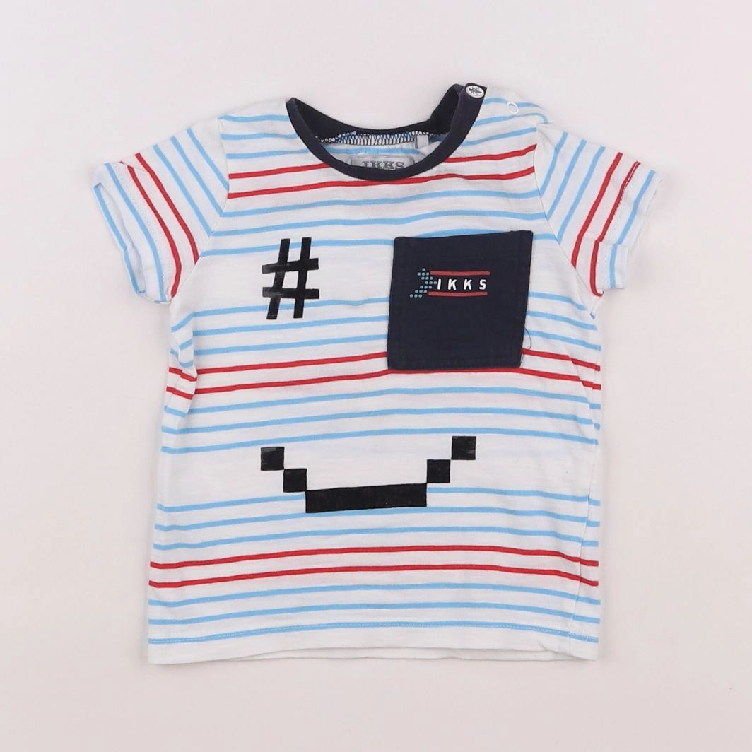 IKKS - tee-shirt multicolore - 6 mois